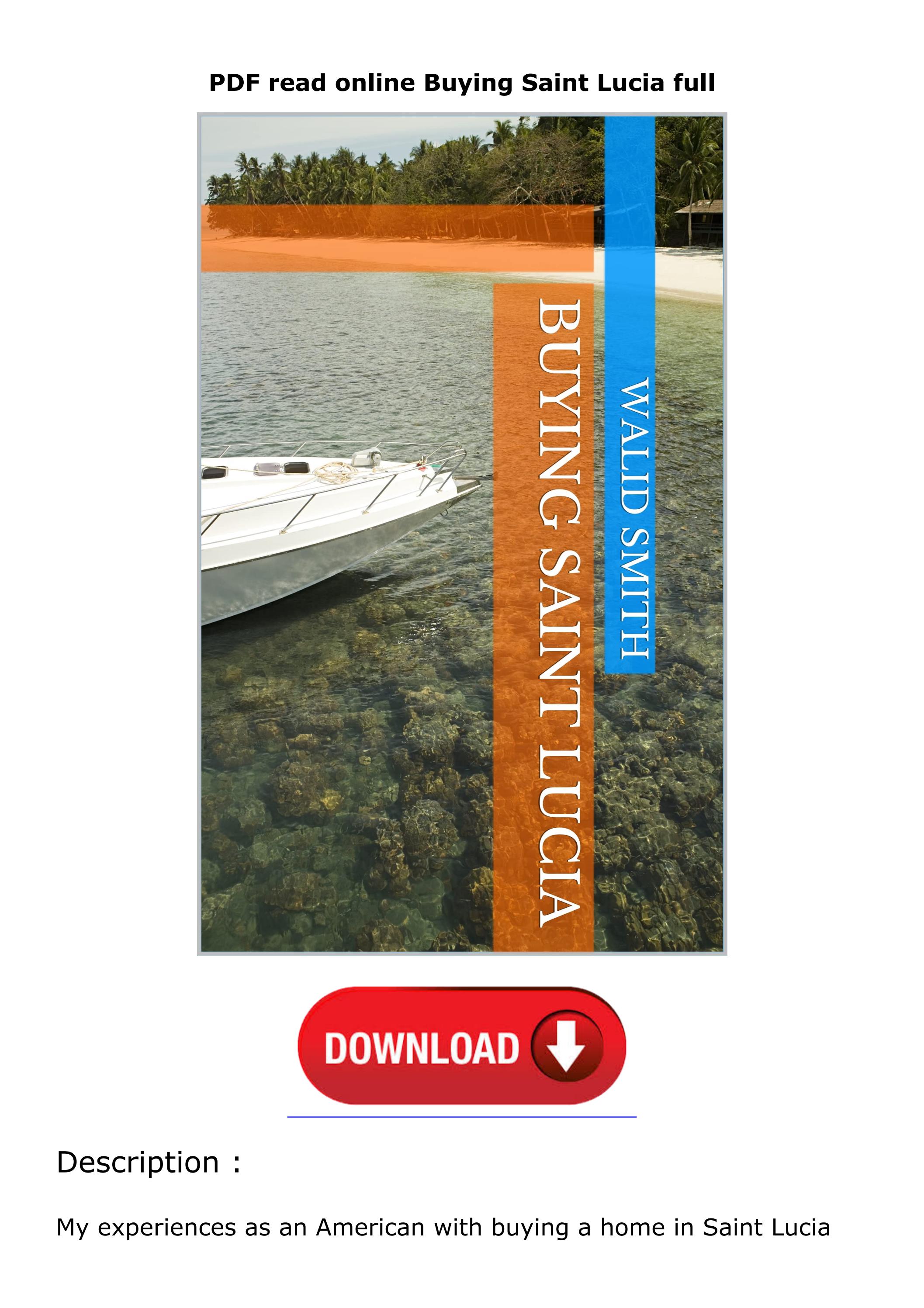 PDF read online Buying Saint Lucia full by adisonjomamahoney - Issuu
