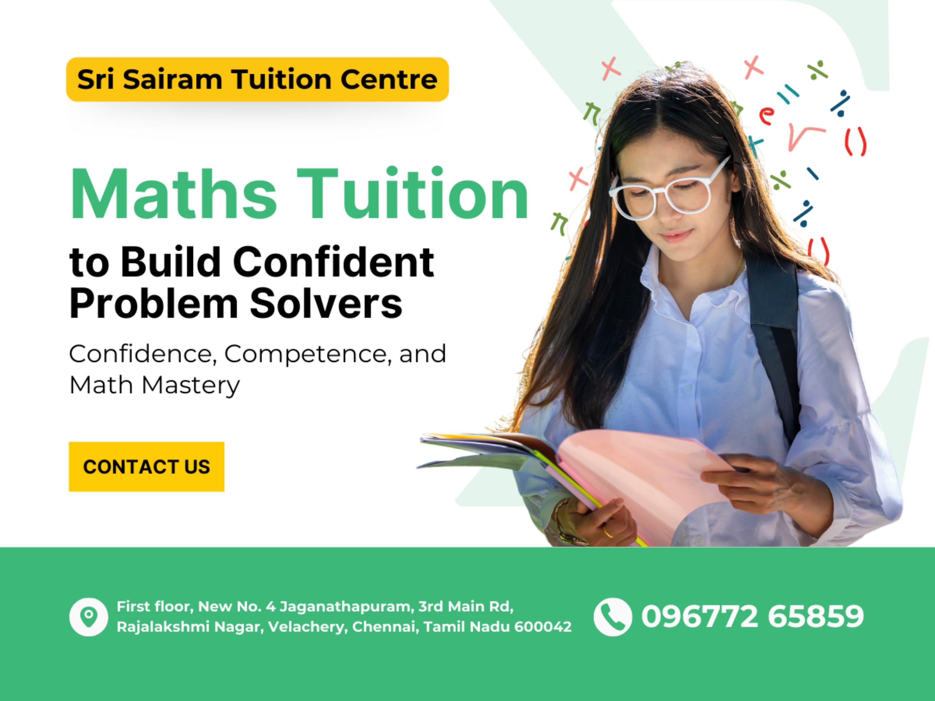 Maths Tuition Centre in Velachery | Sri Sairam Tuition Centre by Sri ...