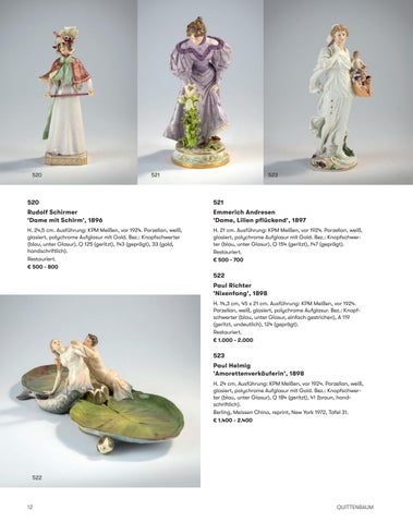 Quittenbaum Kunstauktionen GmbH 灯饰目录 · Auktion 171C | Mythologische Schönheiten | Quittenbaum Kunstauktionen München 第 14 页