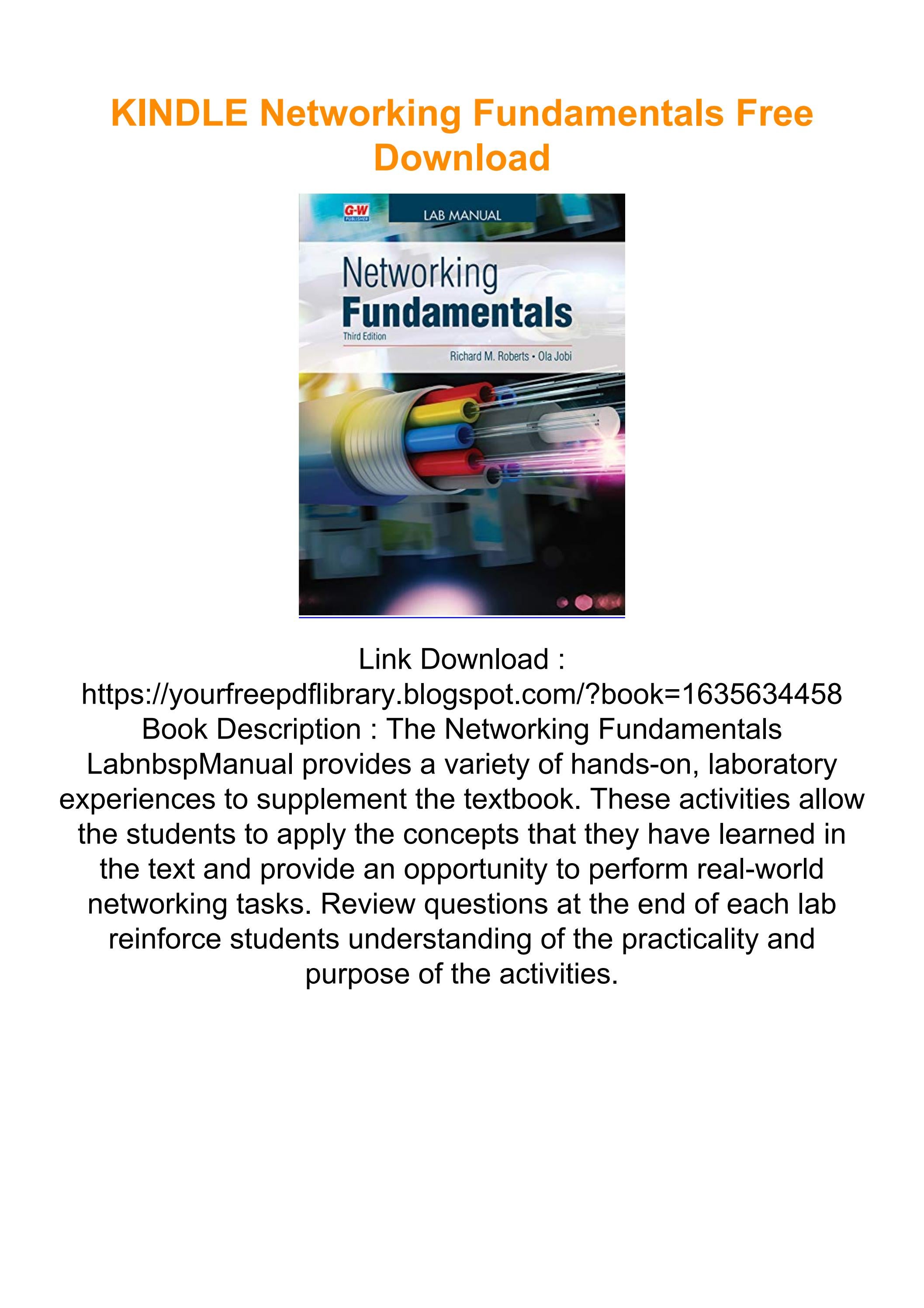 KINDLE Networking Fundamentals Free Download by lemparan5555 Issuu