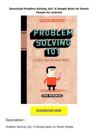 Download Problem Solving 101: A Simple Book for Smart People for ...