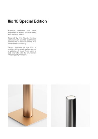 Artemide 灯饰目录 · Ilio 10 Special 版 第 8 页