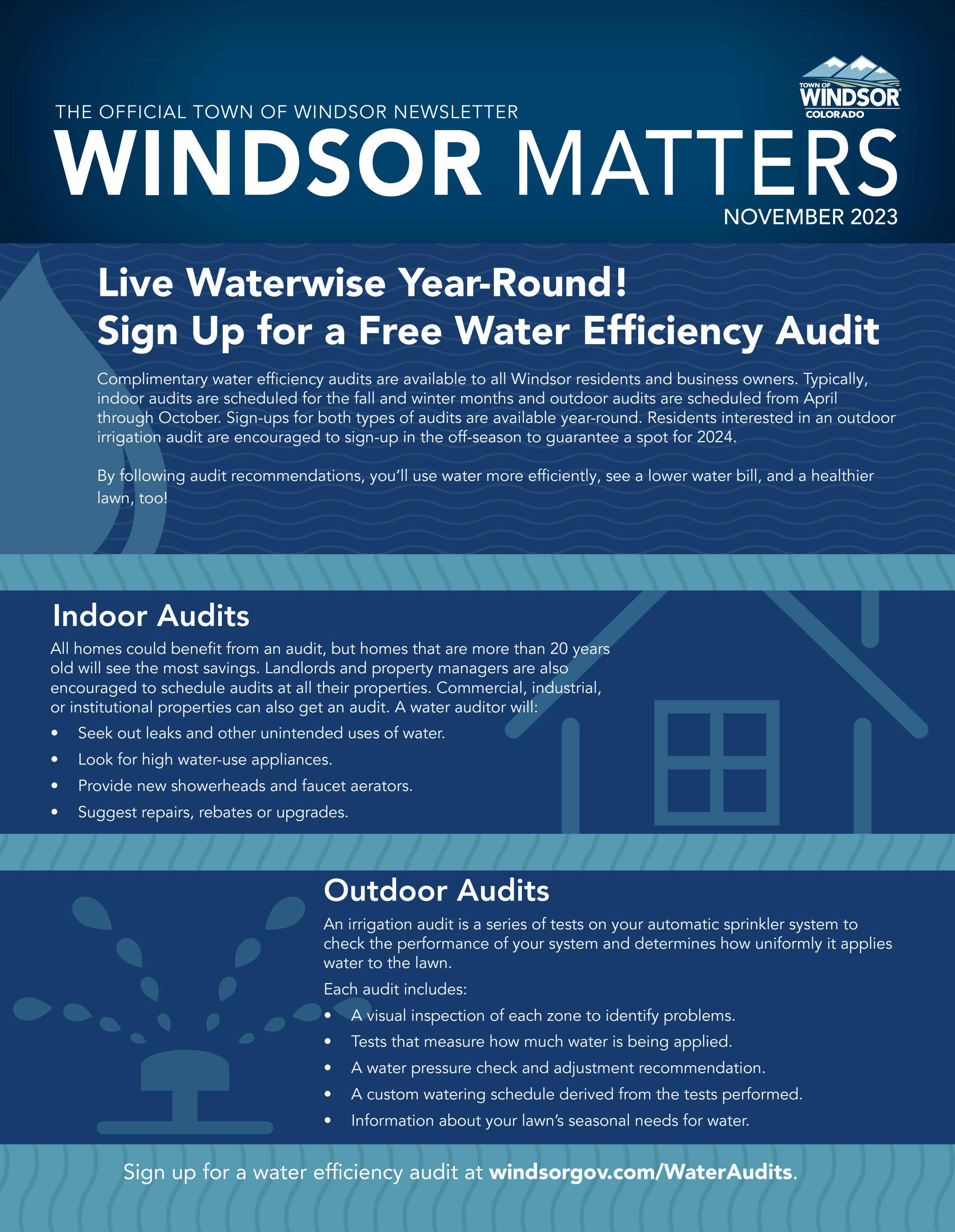 November 2023 Windsor Matters Newsletter by Town of Windsor Issuu
