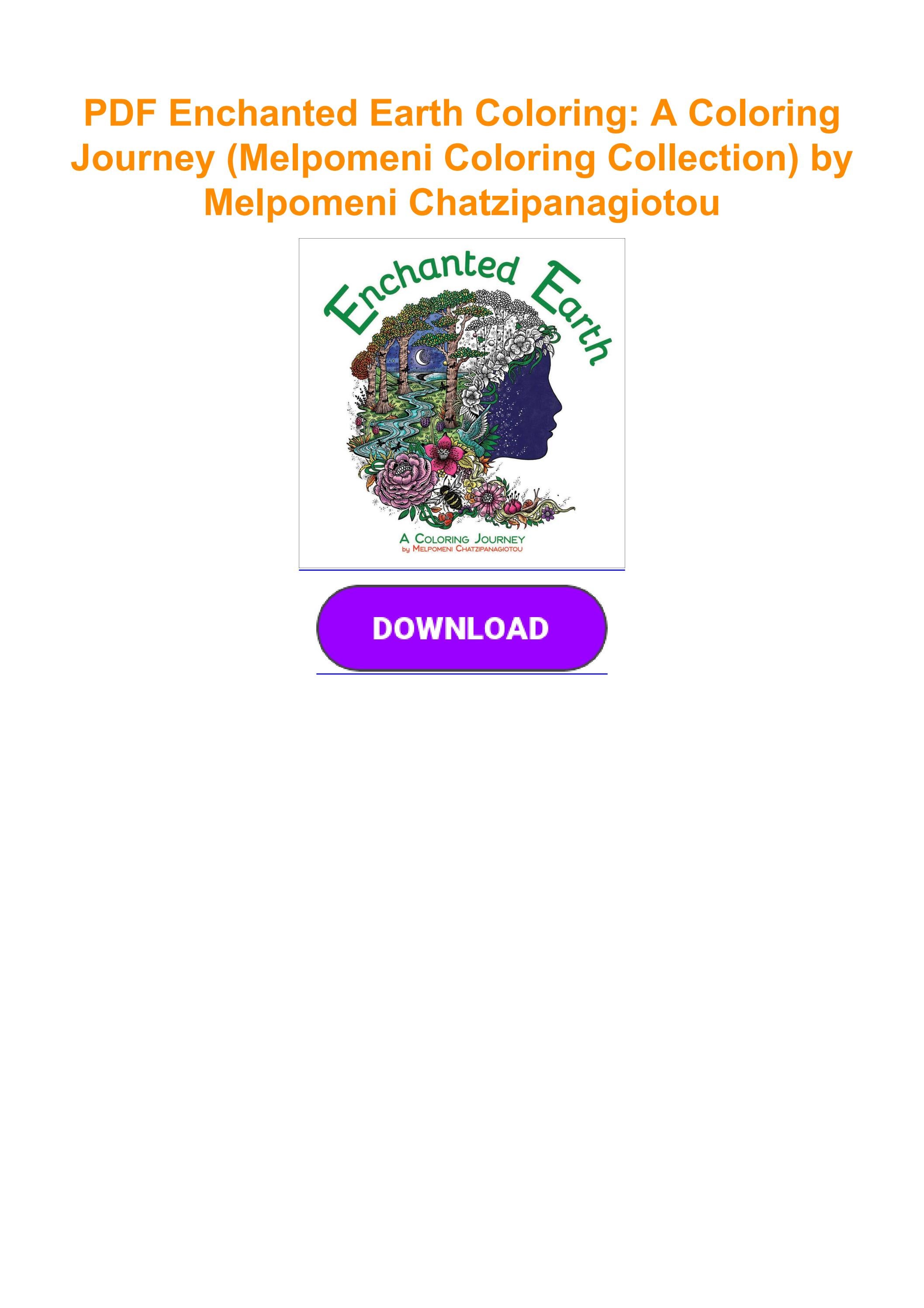 PDF Enchanted Earth Coloring A Coloring Journey (Melpomeni Coloring