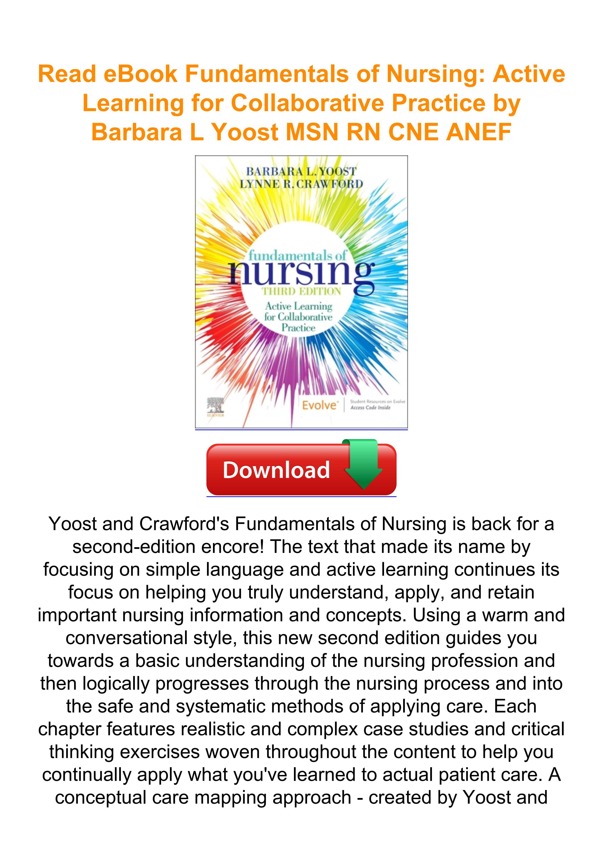Read eBook Fundamentals of Nursing Active Learning for Collaborative Practice by Barbara L