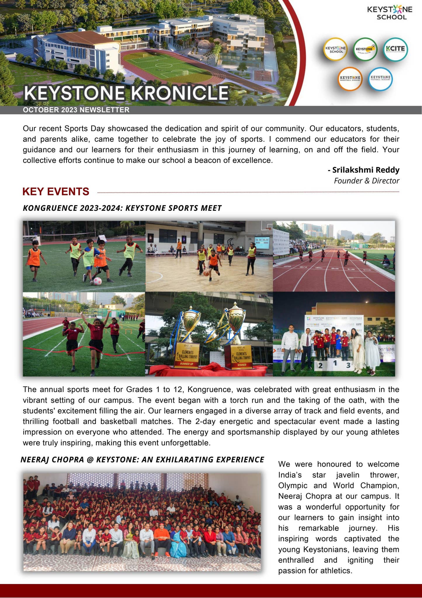 Keystone Kronicle: October Odyssey by keystoneschoolhyd - Issuu