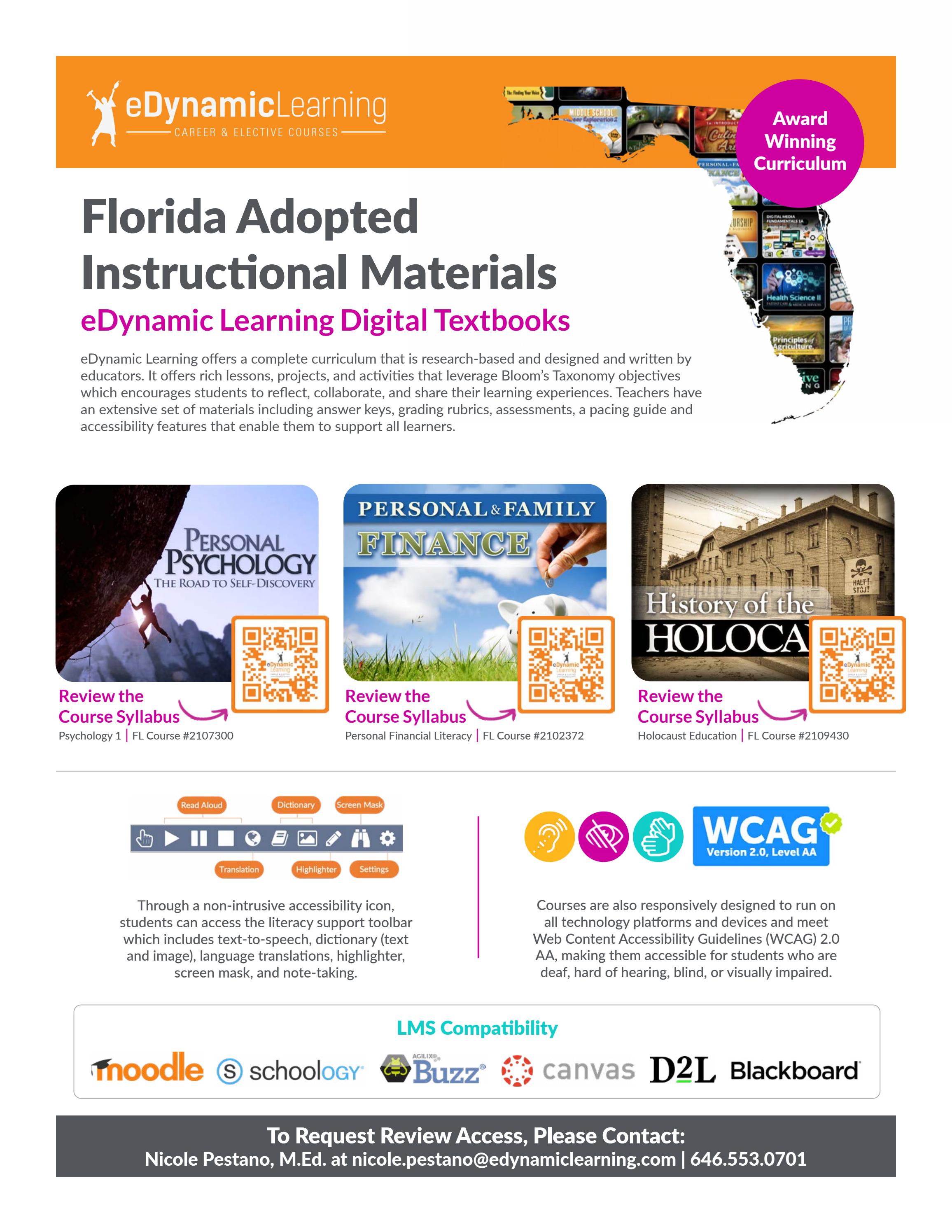 Florida Adopted Instructional Materials by edynamiclearning Issuu