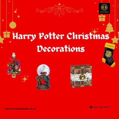 Harry Potter Christmas Decorations, House of Spells, by Houseofspells