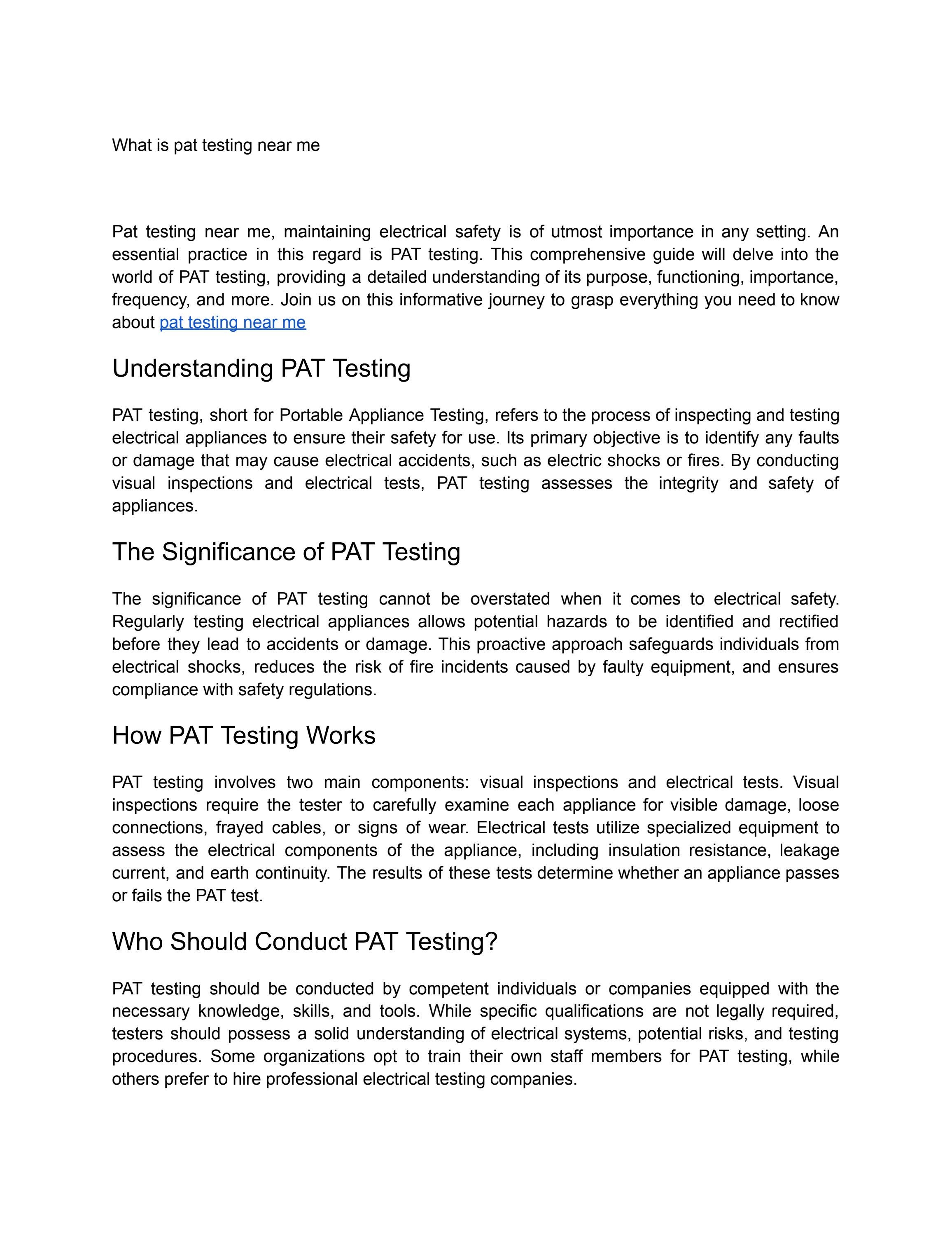 pat testing near me by home accessories in Pakistan Issuu