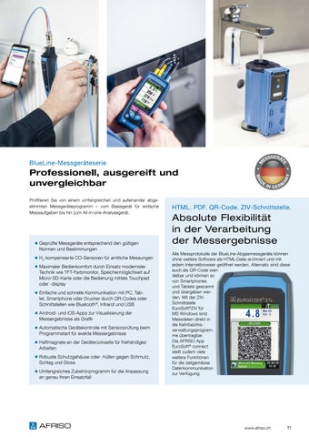 家具目录 Tragbare Messgeräte Schweiz 2024 第 11 页