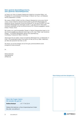 家具目录 Tragbare Messgeräte Schweiz 2024 第 2 页