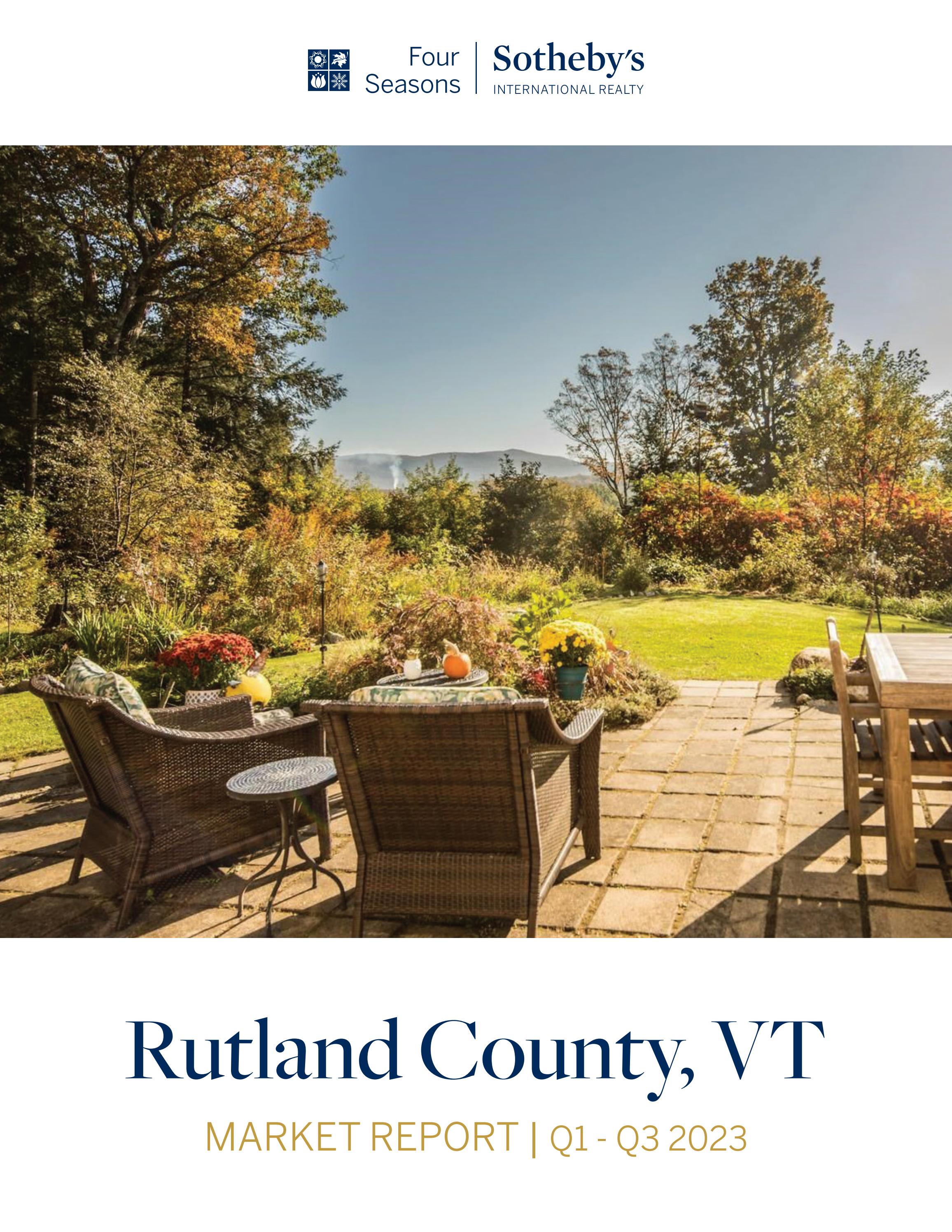Rutland County Market Report Q1Q3 2023 by Four Seasons Sotheby's