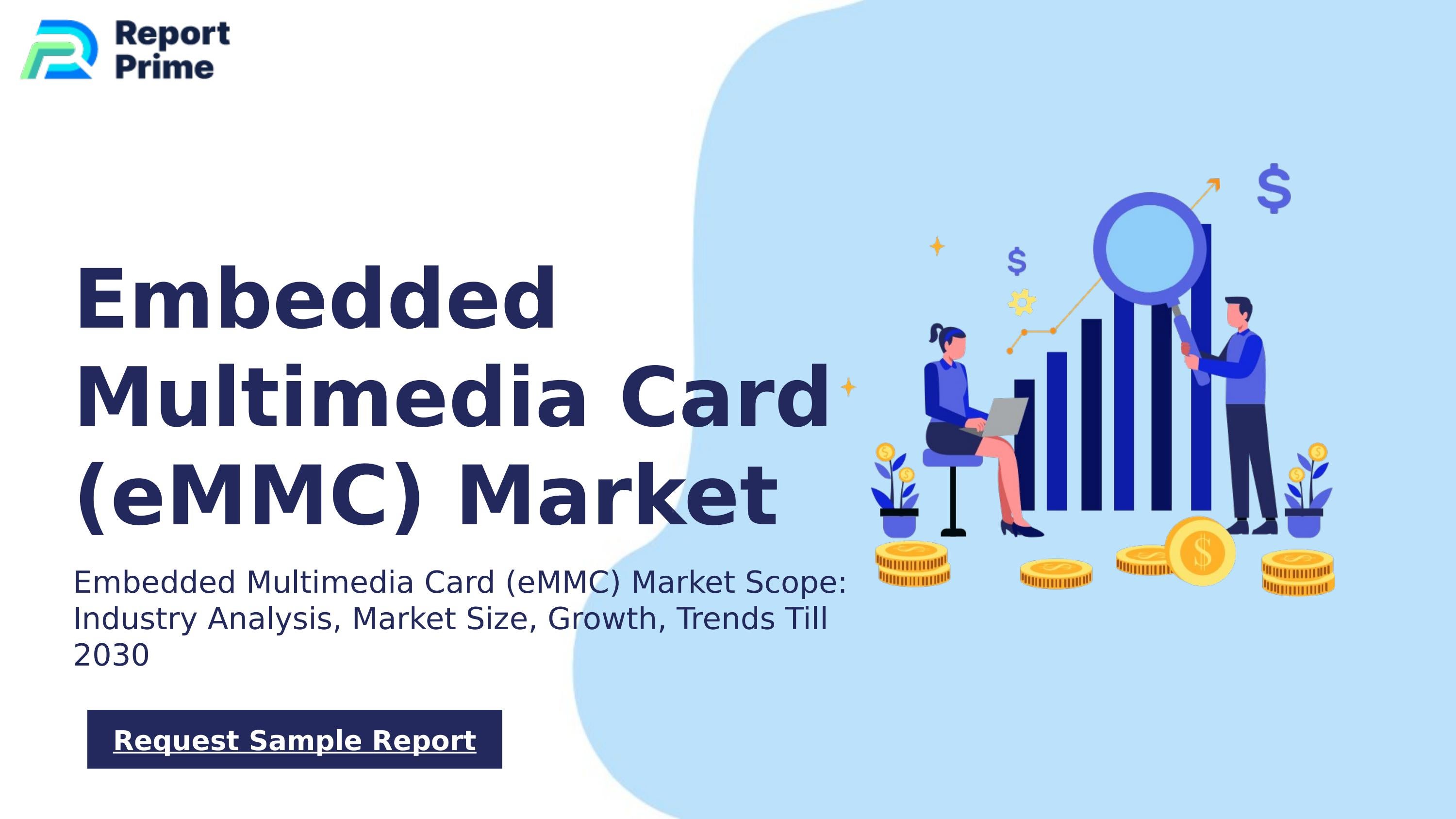 Global Embedded Multimedia Card (eMMC) market cagr 8.3 by ReportPrime