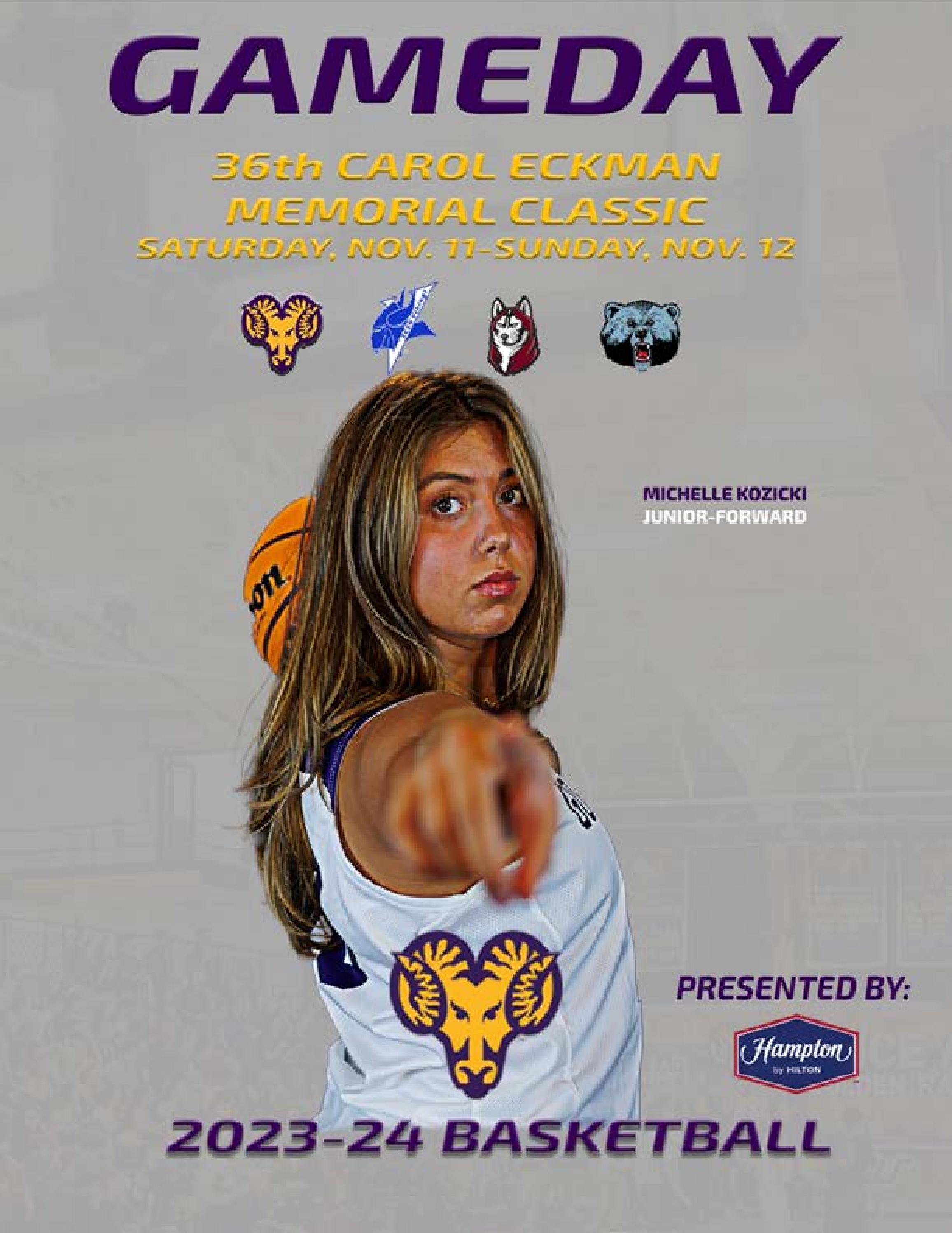WCU Basketball Game ProgramCarol Eckman Classic Presented by Hampton