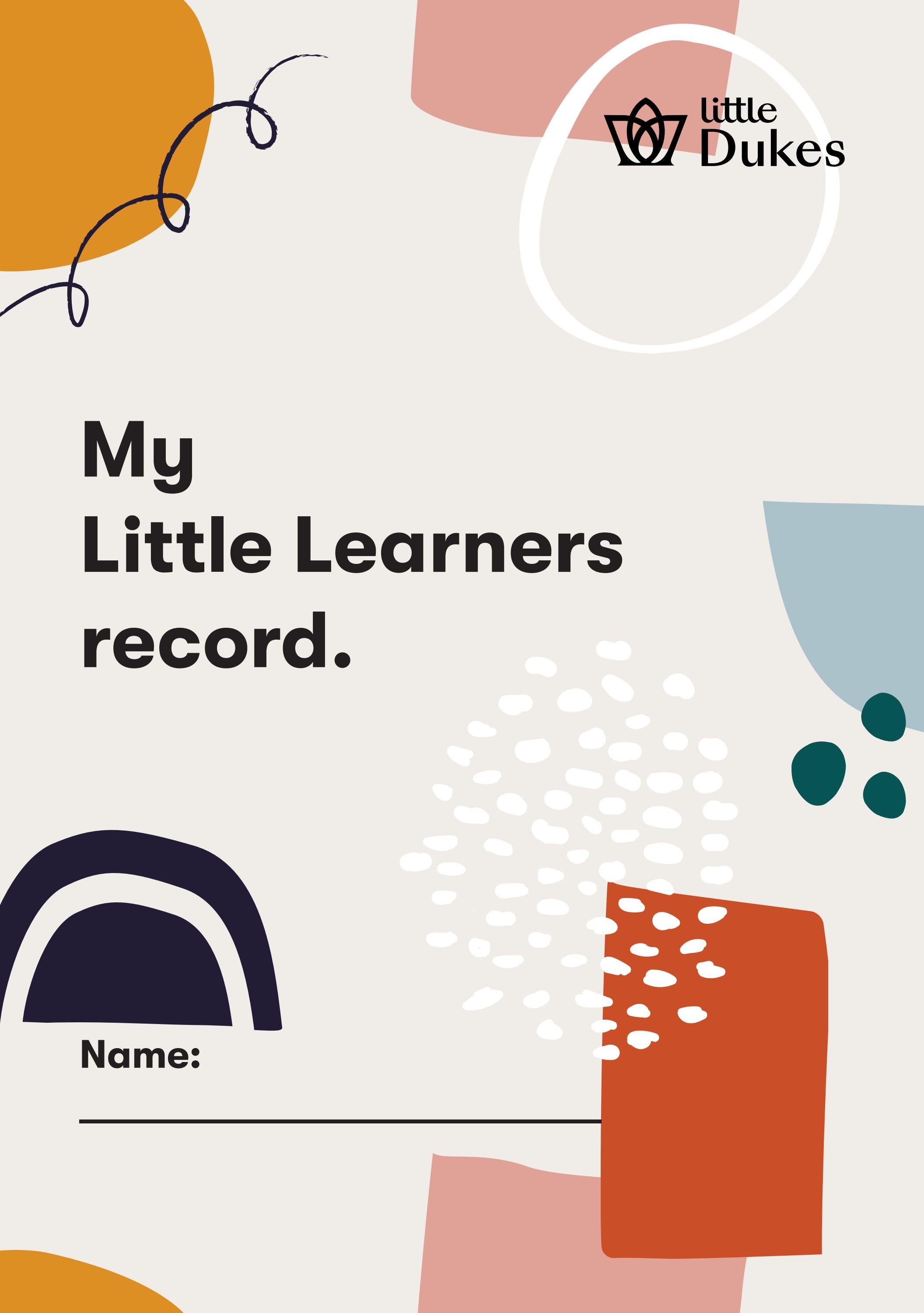 Little Dukes Little Learners My Record by Dukes_Education Issuu