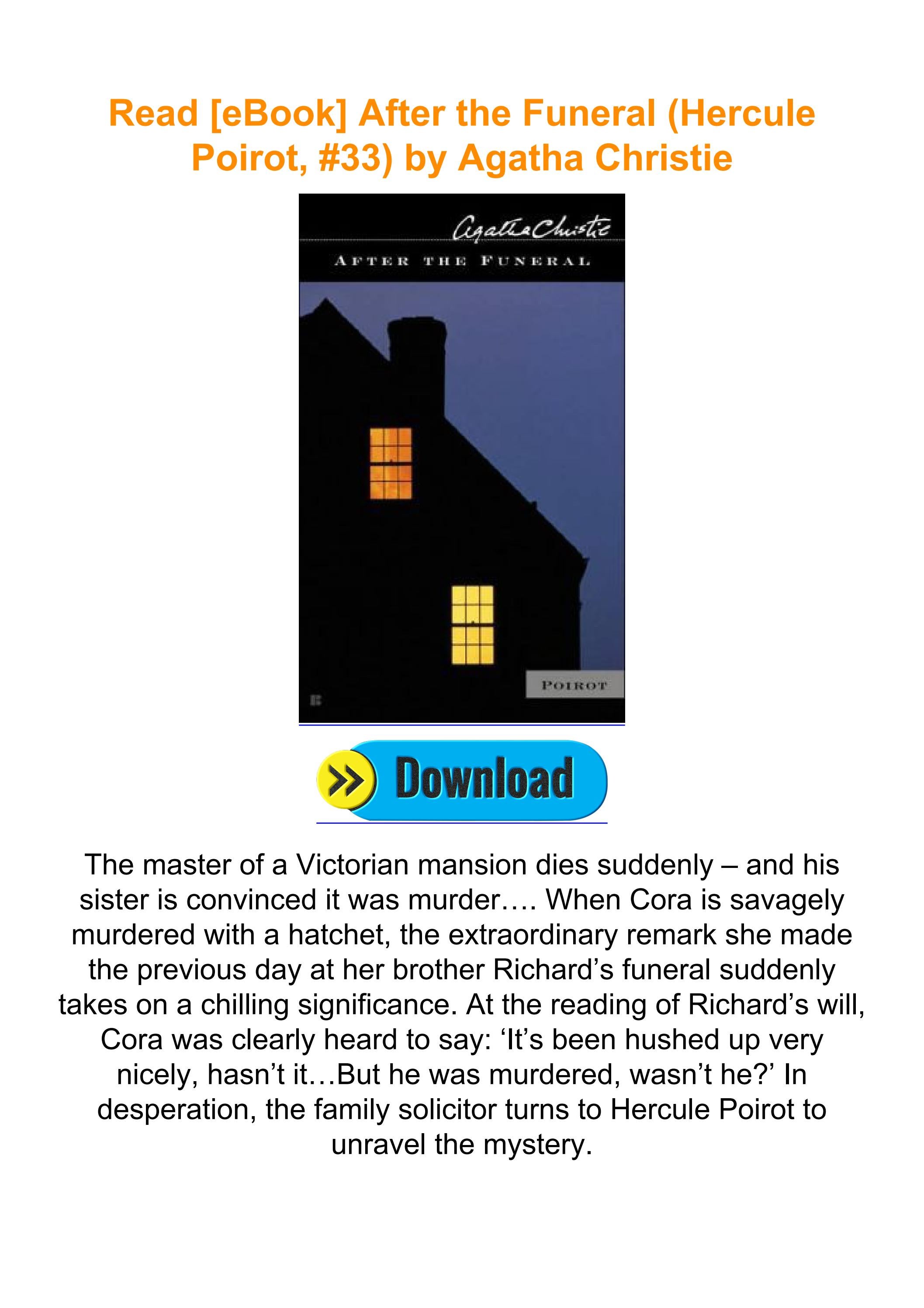 Read [eBook] After the Funeral (Hercule Poirot, #33) by Agatha Christie