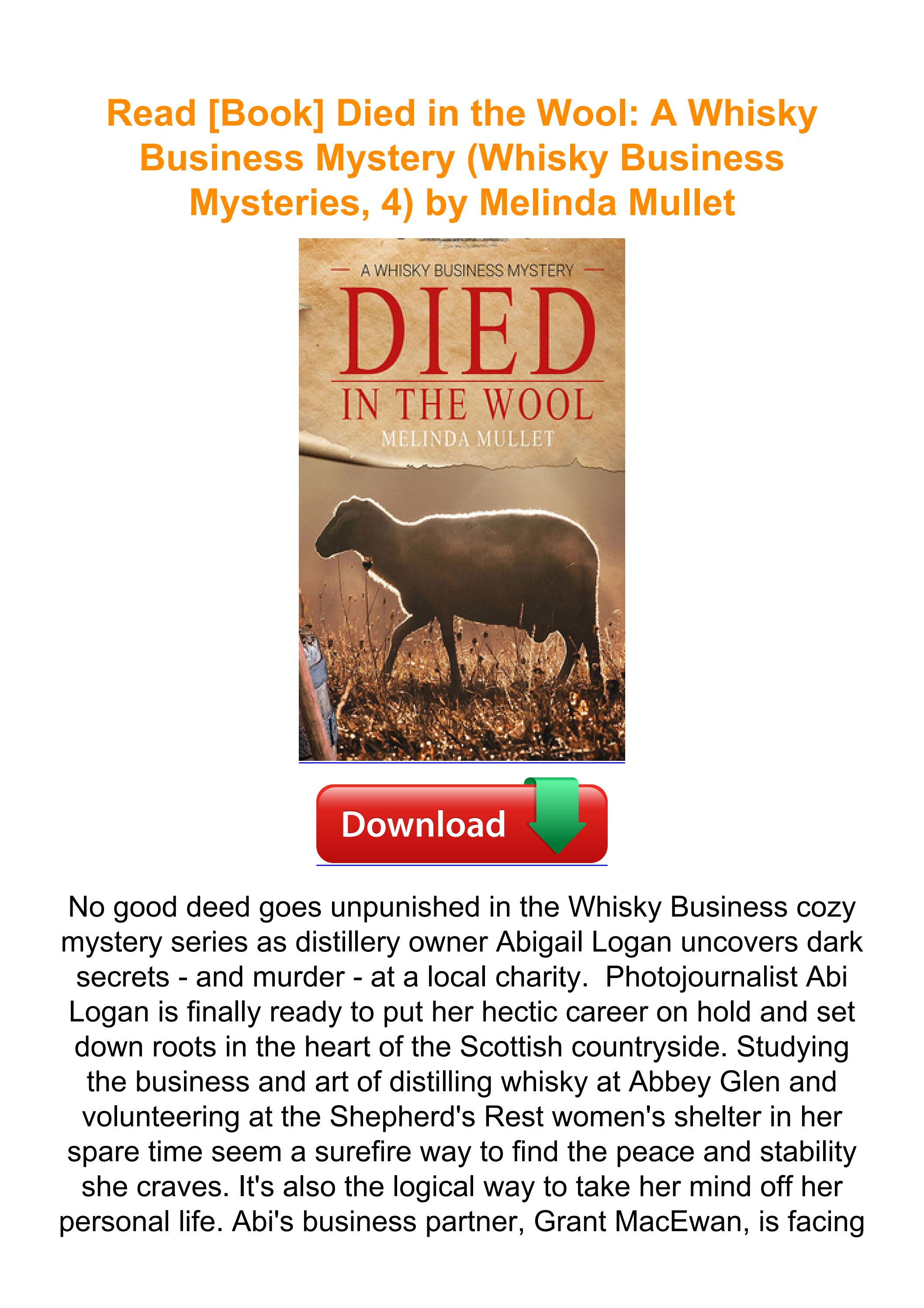 Read [Book] Died in the Wool A Whisky Business Mystery (Whisky