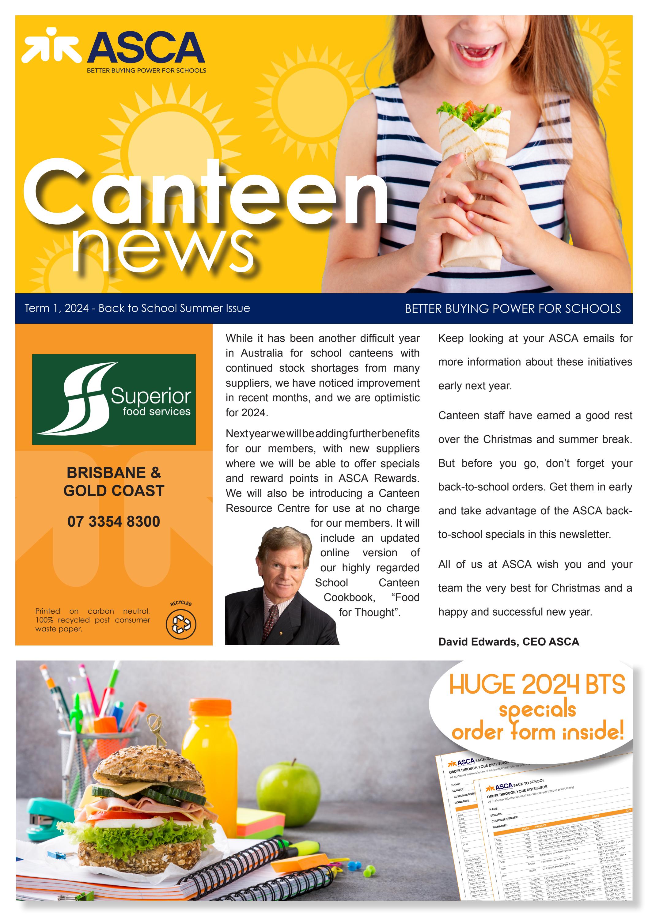 Superior Brisbane & Gold Coast Canteen Newsletter by ASCA Ltd Issuu