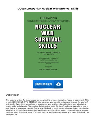 DOWNLOAD/PDF Nuclear War Survival Skills by bricegentryase - Issuu