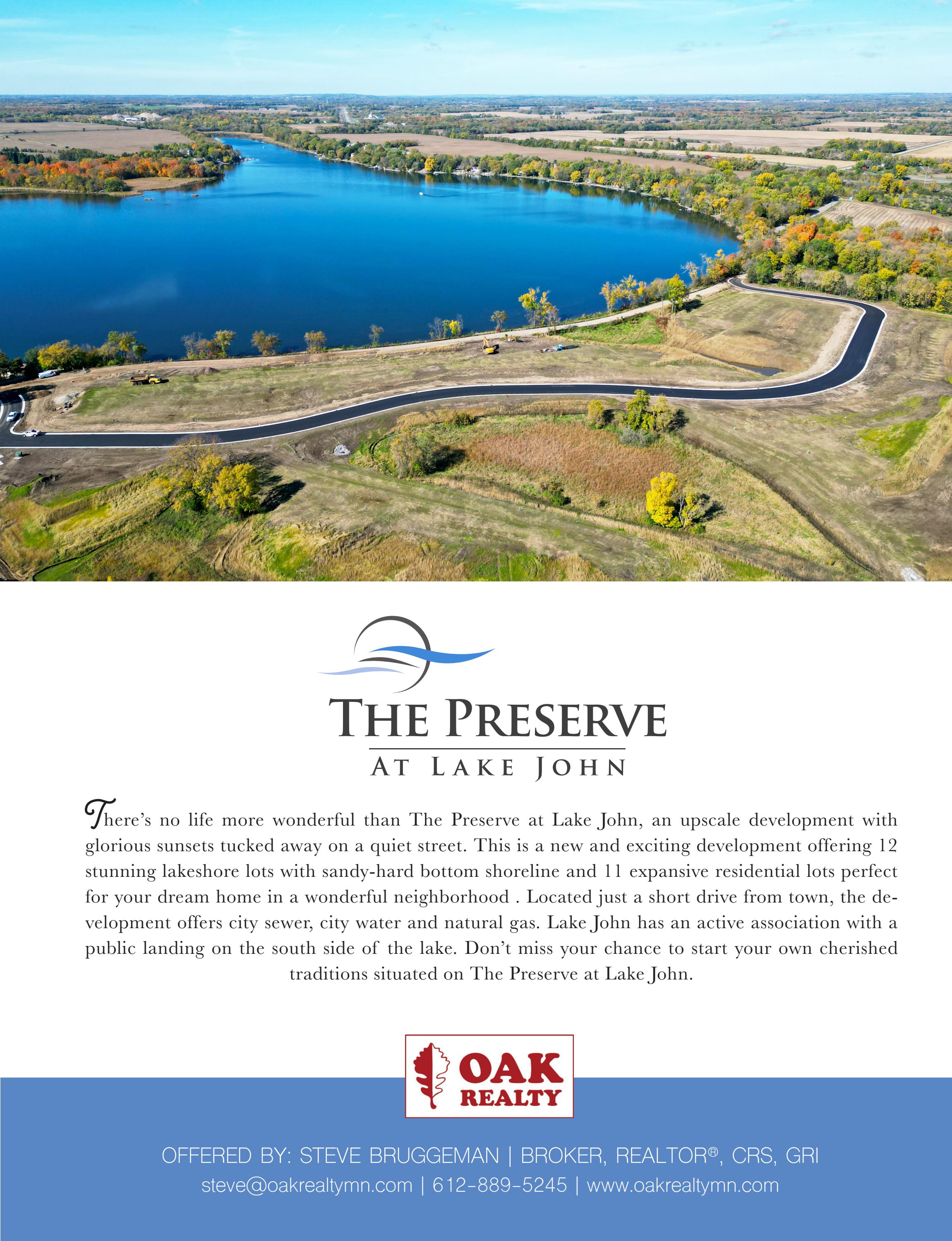 The Preserve at Lake John by Oak Realty Issuu