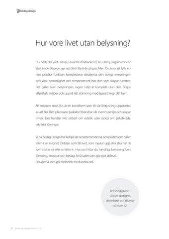 Beslag Design 灯饰目录 · Belysning 2023 第 2 页