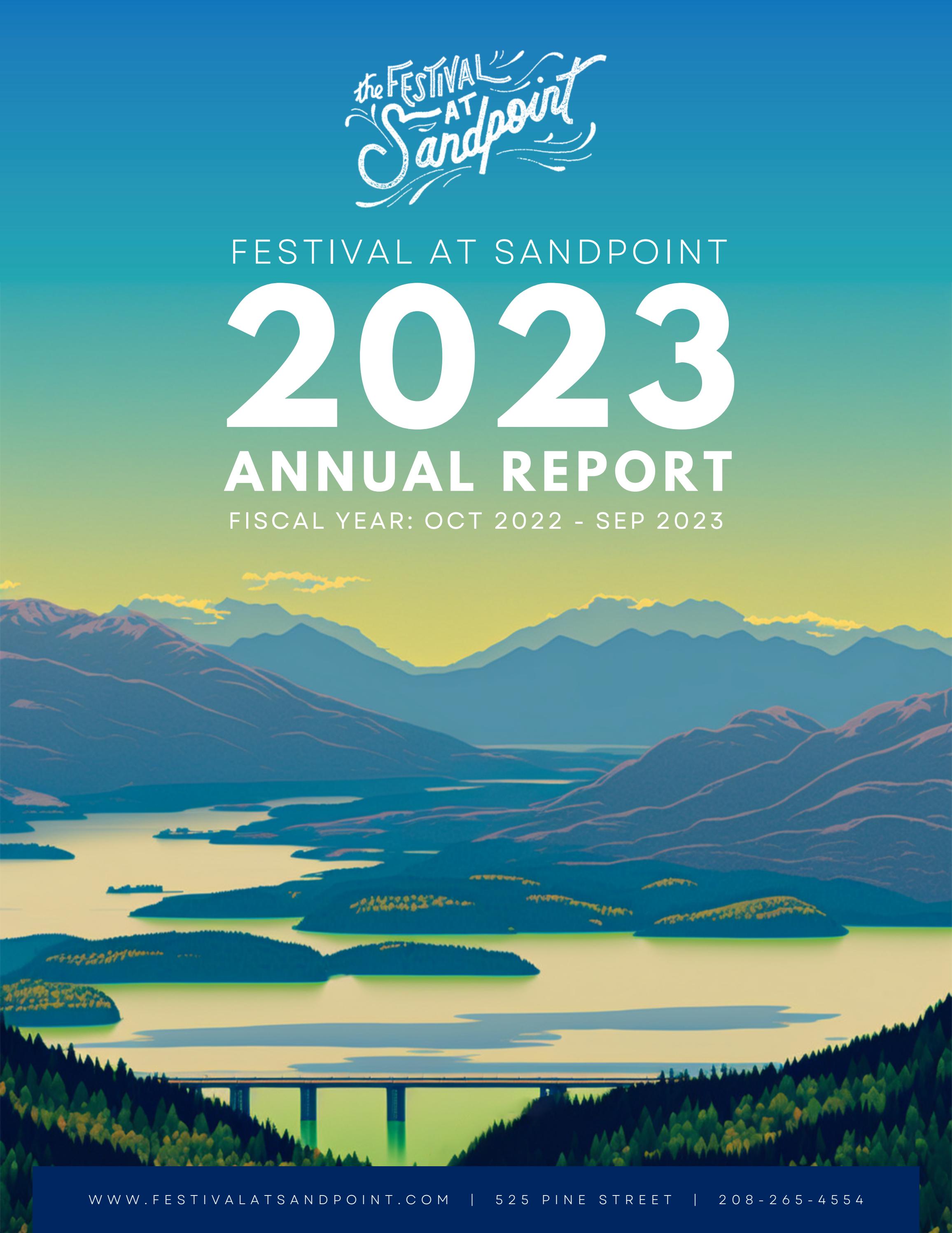 Festival at Sandpoint 2023 Annual Report by festivalatsandpoint Issuu