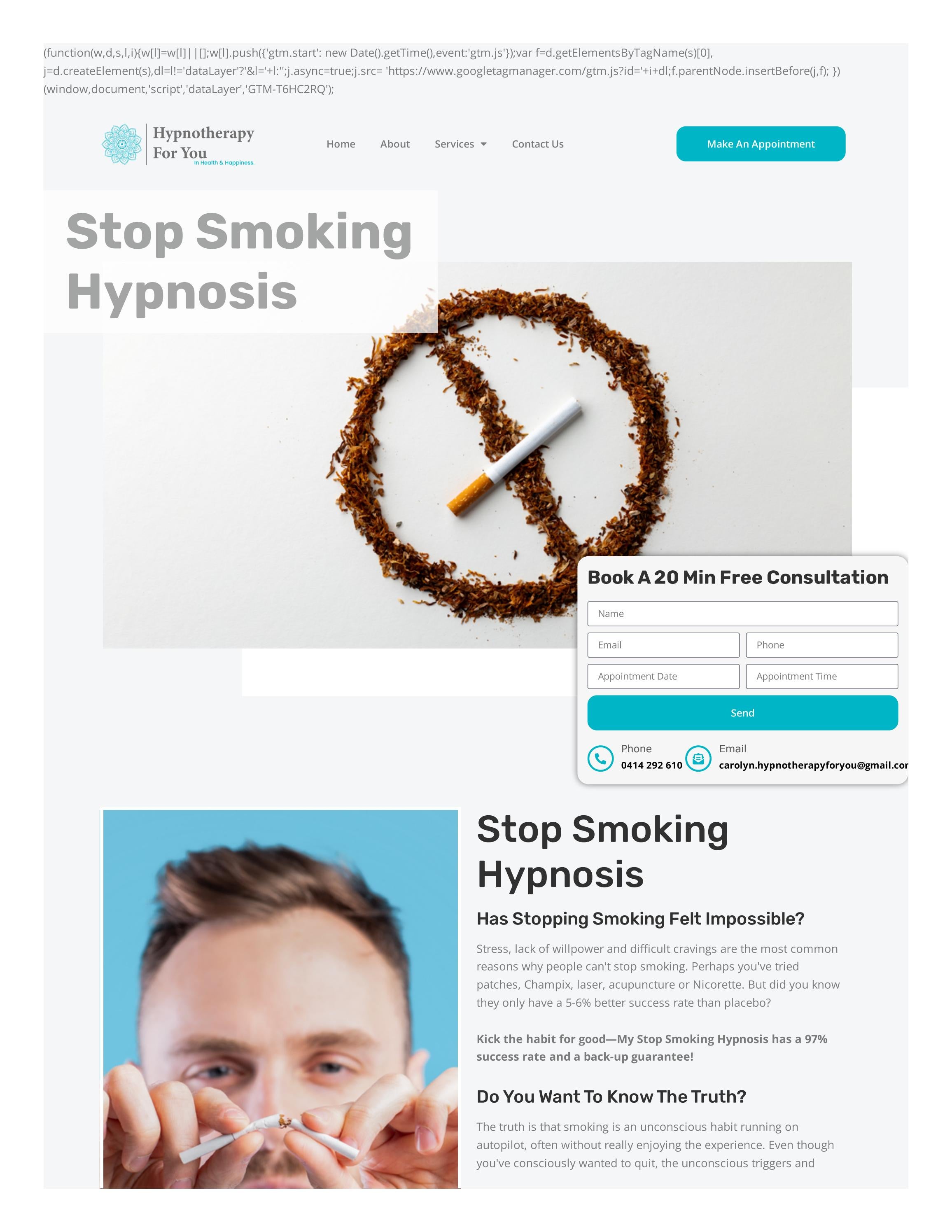 Quit smoking hypnotherapy lighthouse beach by Hypnotherapy For you Issuu