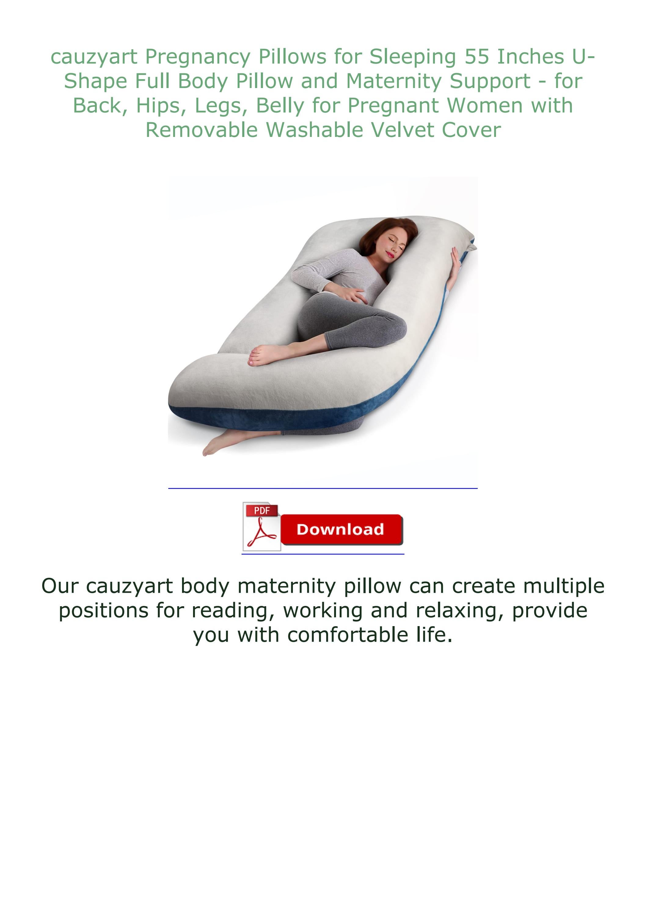 {READ} cauzyart Pregnancy Pillows for Sleeping 55 Inches UShape Full