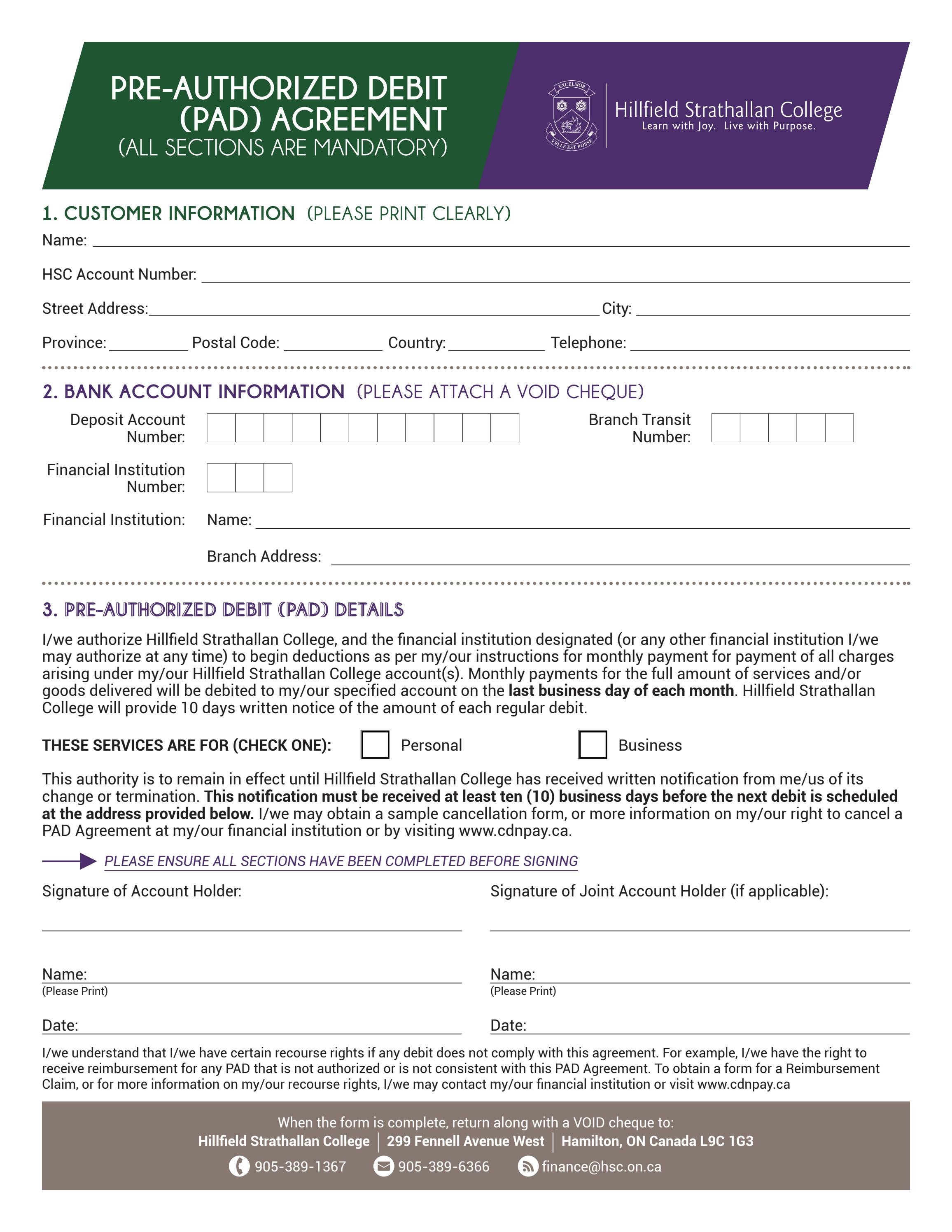 PAD Agreement by Hillfield Strathallan College Issuu