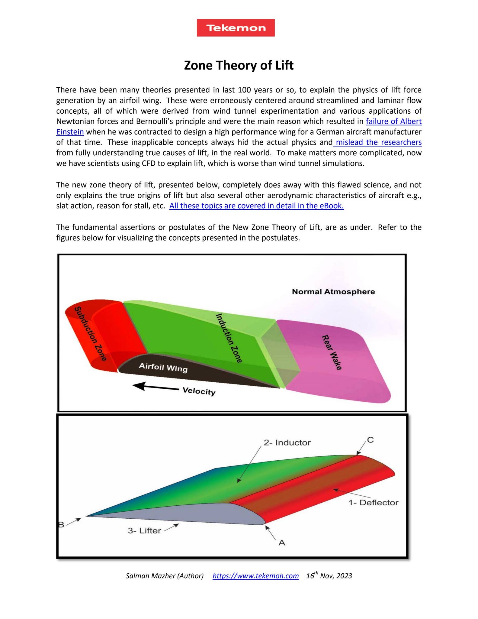Zone Theory of Aerodynamic Lift by Tekemon - Issuu