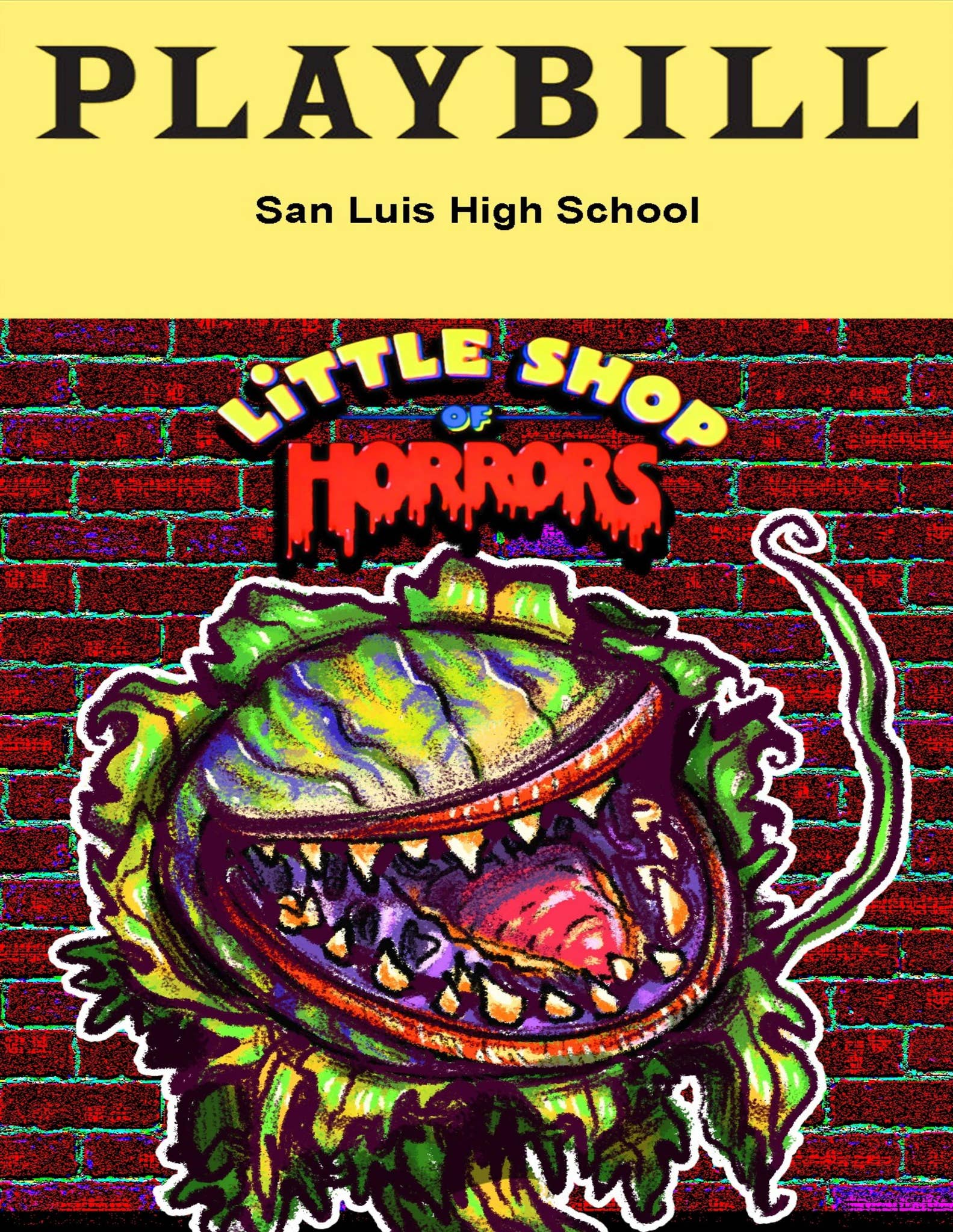 Little Shop of Horrors - Playbill SLHS by ihn. - Issuu