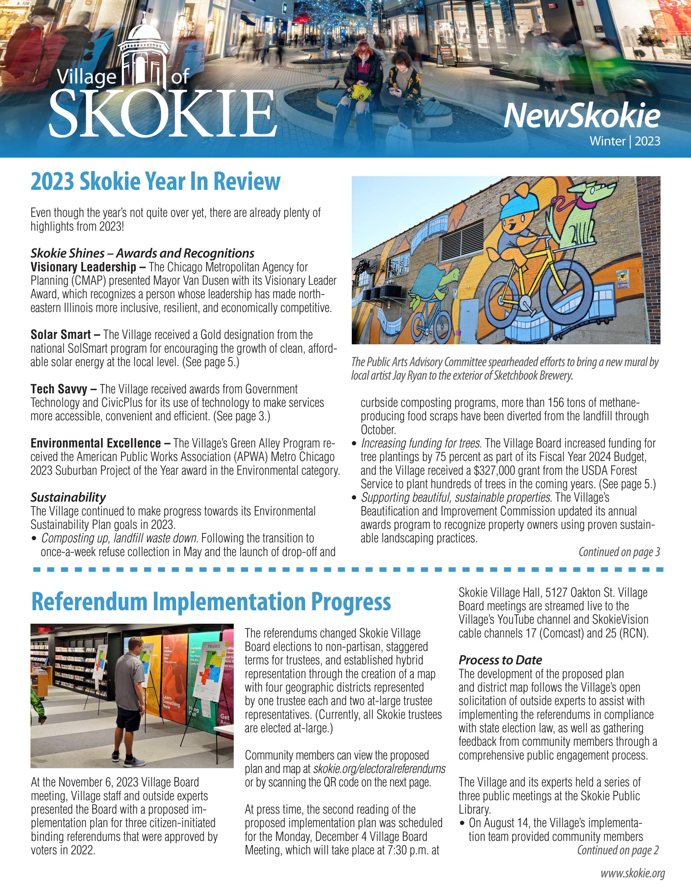 NewSkokie Winter 2023 by Village of Skokie, Illinois - Issuu