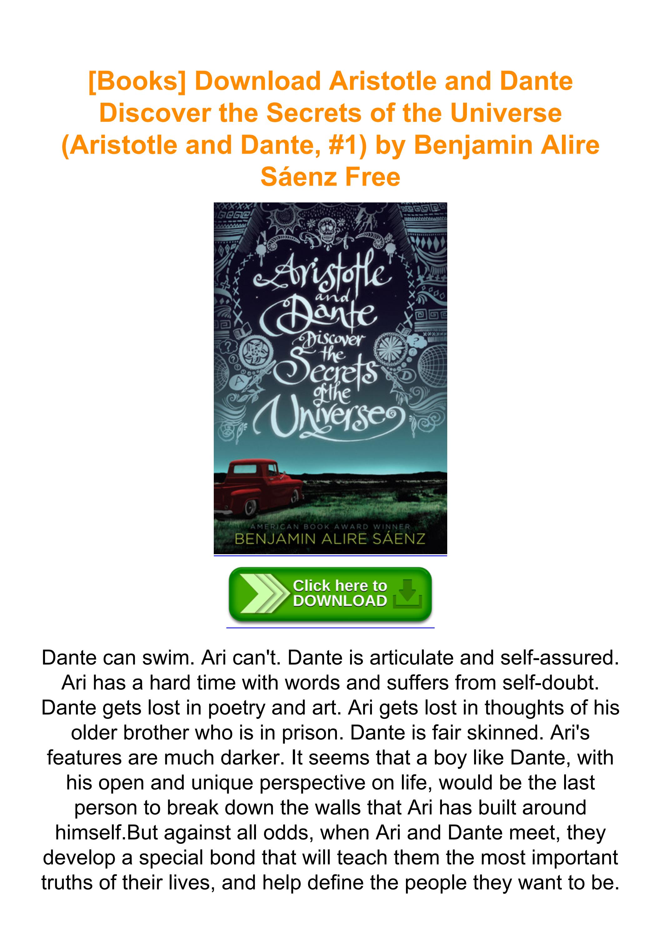 [Books] Download Aristotle and Dante Discover the Secrets of the ...