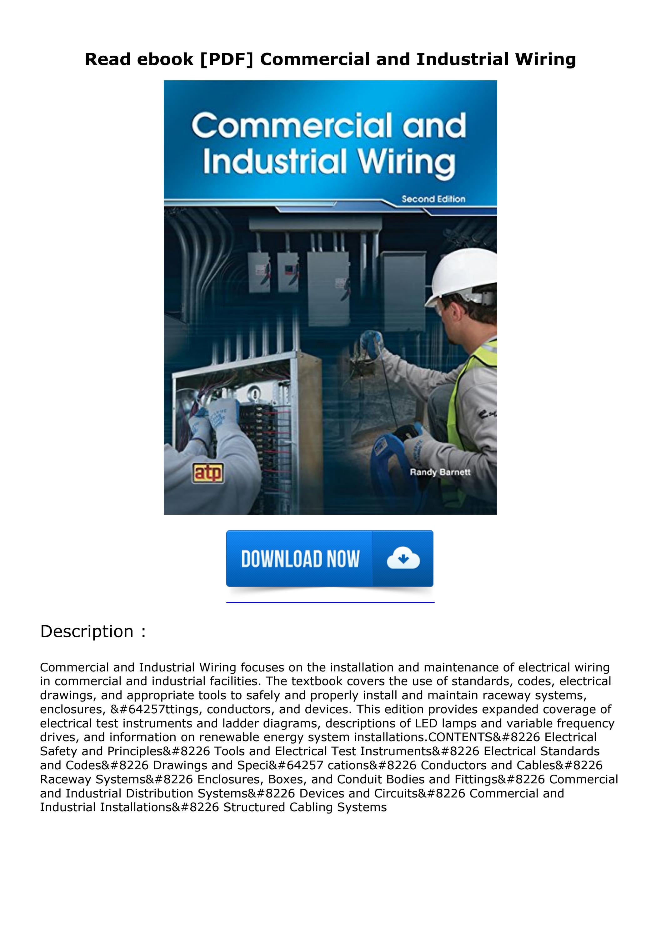 Read ebook [PDF] Commercial and Industrial Wiring by sagegoffase Issuu
