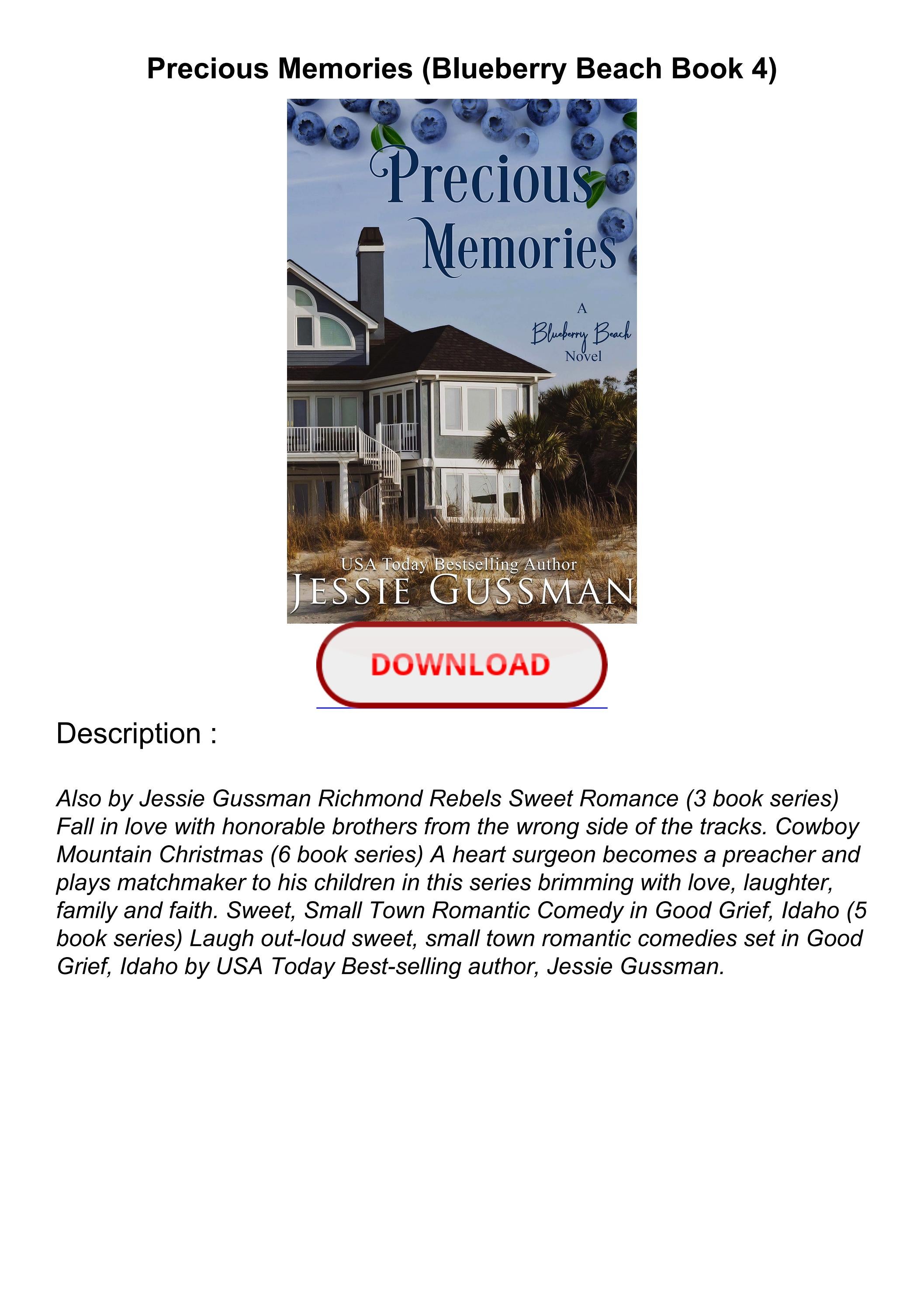 PDF_ Precious Memories (Blueberry Beach Book 4) by staibcostenea Issuu