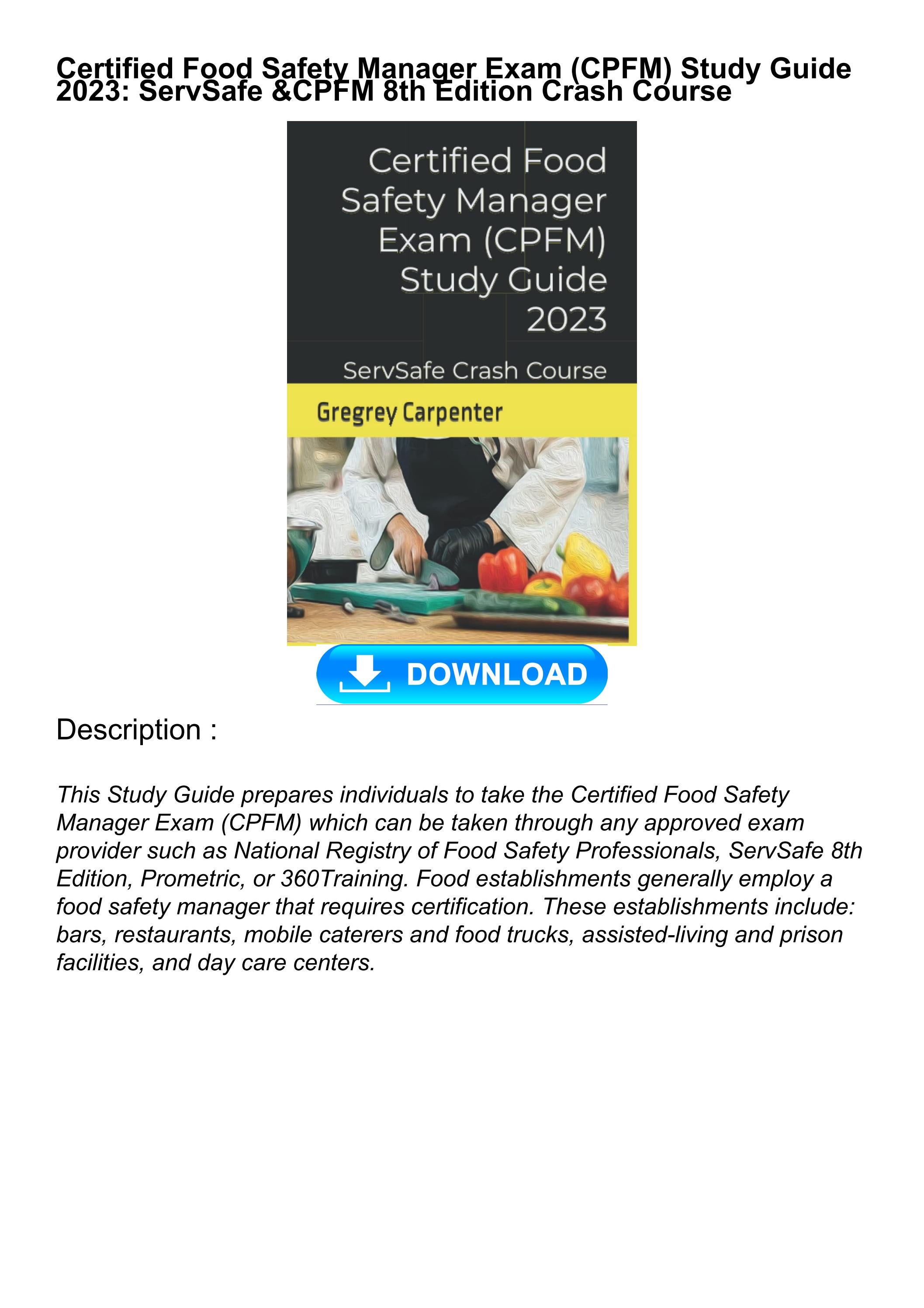 Servsafe Manager Test Quizlet - ovfwvtd