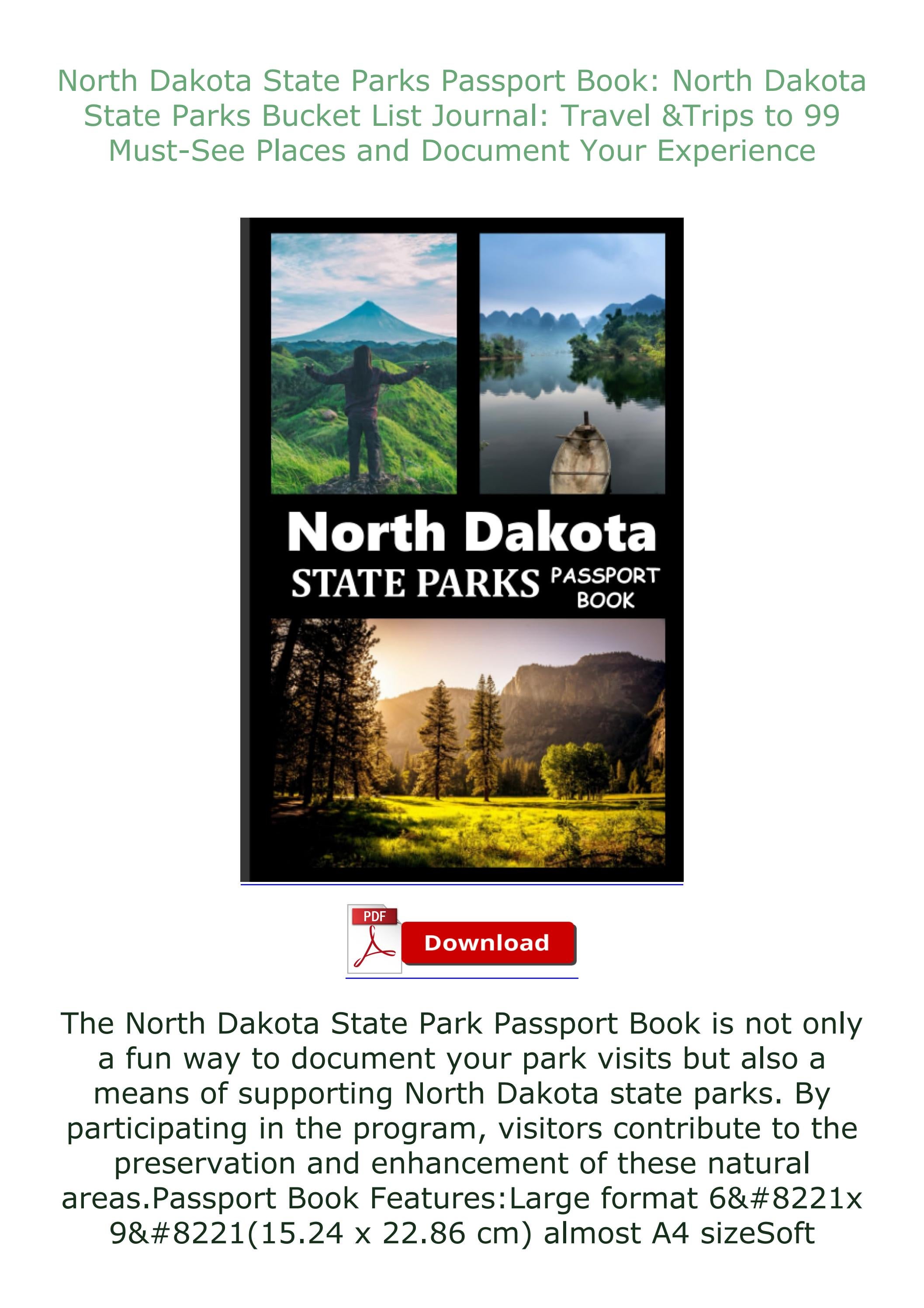 [PDF] North Dakota State Parks Passport Book North Dakota State Parks