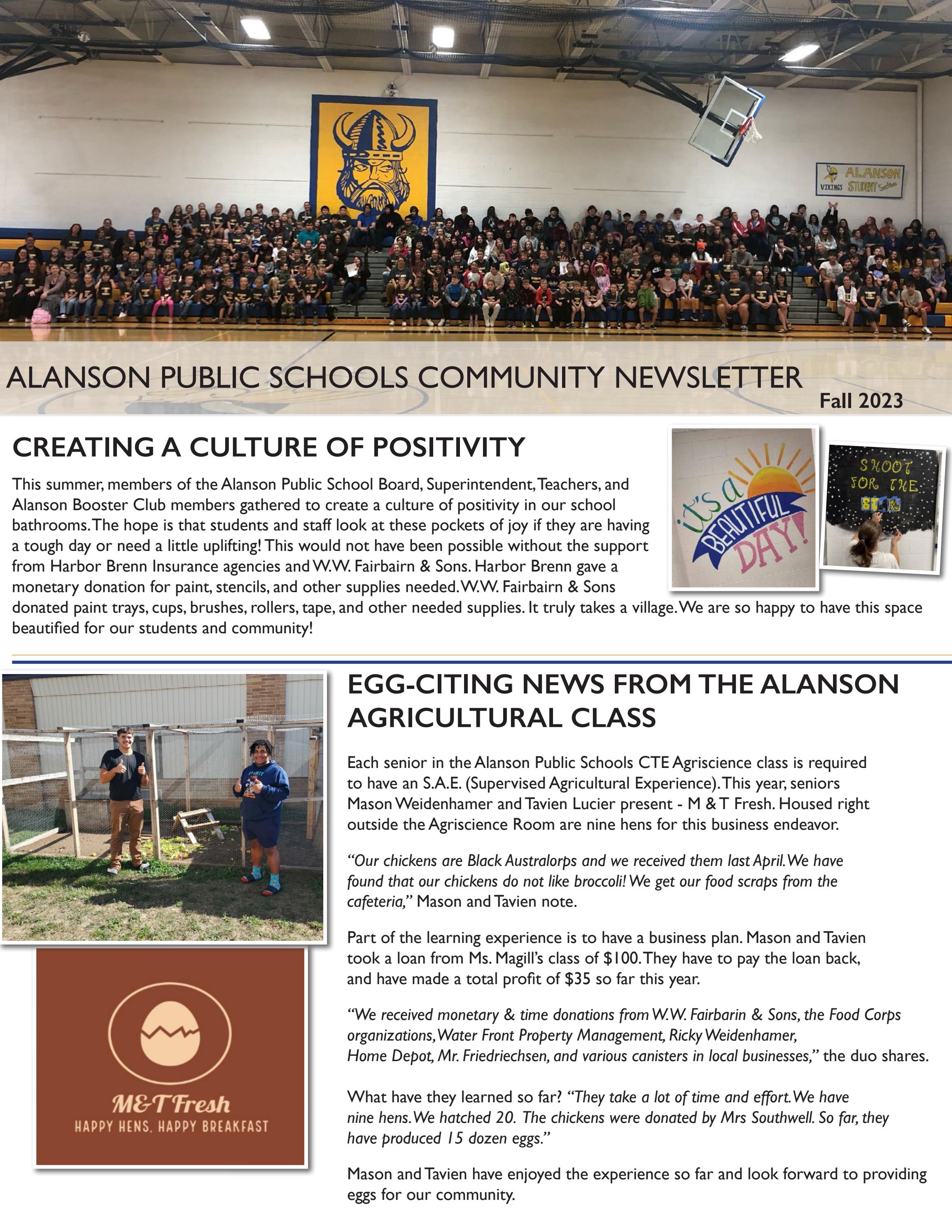 Alanson Public Schools Community Newsletter Fall 2023 by Mitchell Graphics Issuu