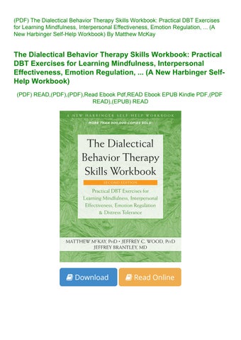 (PDF) The Dialectical Behavior Therapy Skills Workbook Practical DBT ...