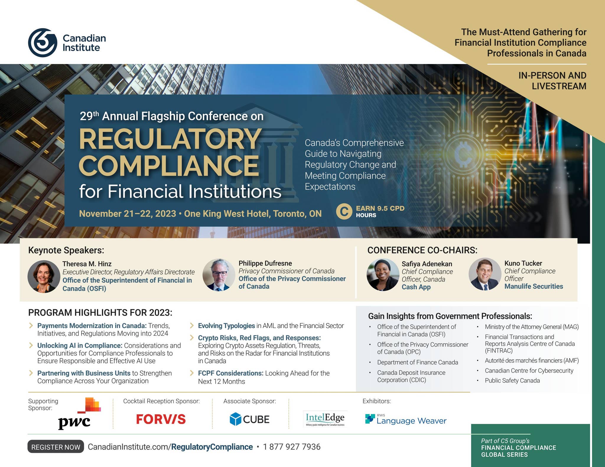 29th Annual Flagship Conference on Regulatory Compliance for Financial  Institutions - WEB by C5Group - Issuu
