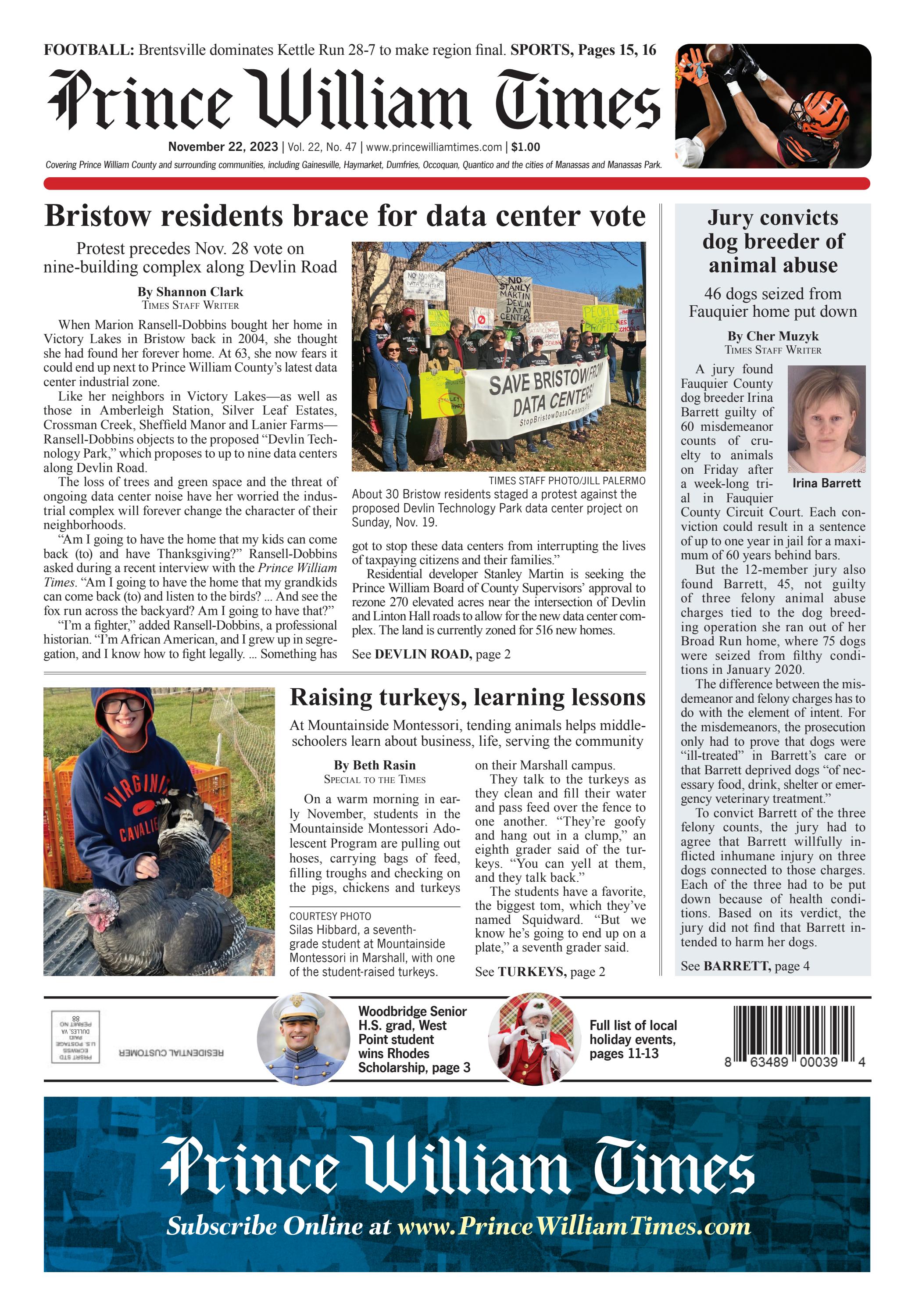 Prince William Times 11/22/2023 by Fauquier Times (52 issues) & Prince ...