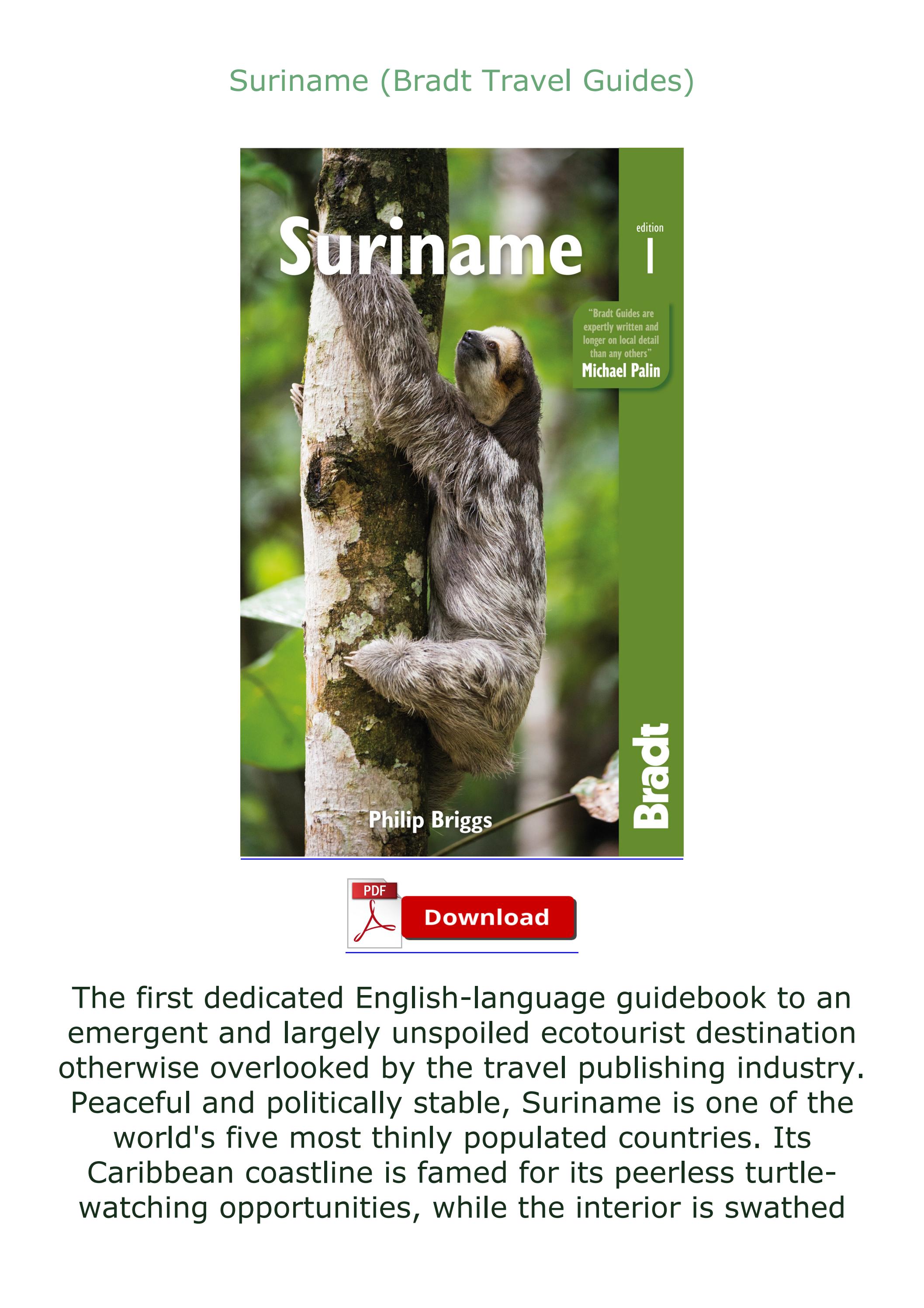 (⚡PDF⚡) READ Suriname (Bradt Travel Guides) by hujikassaxaza - Issuu