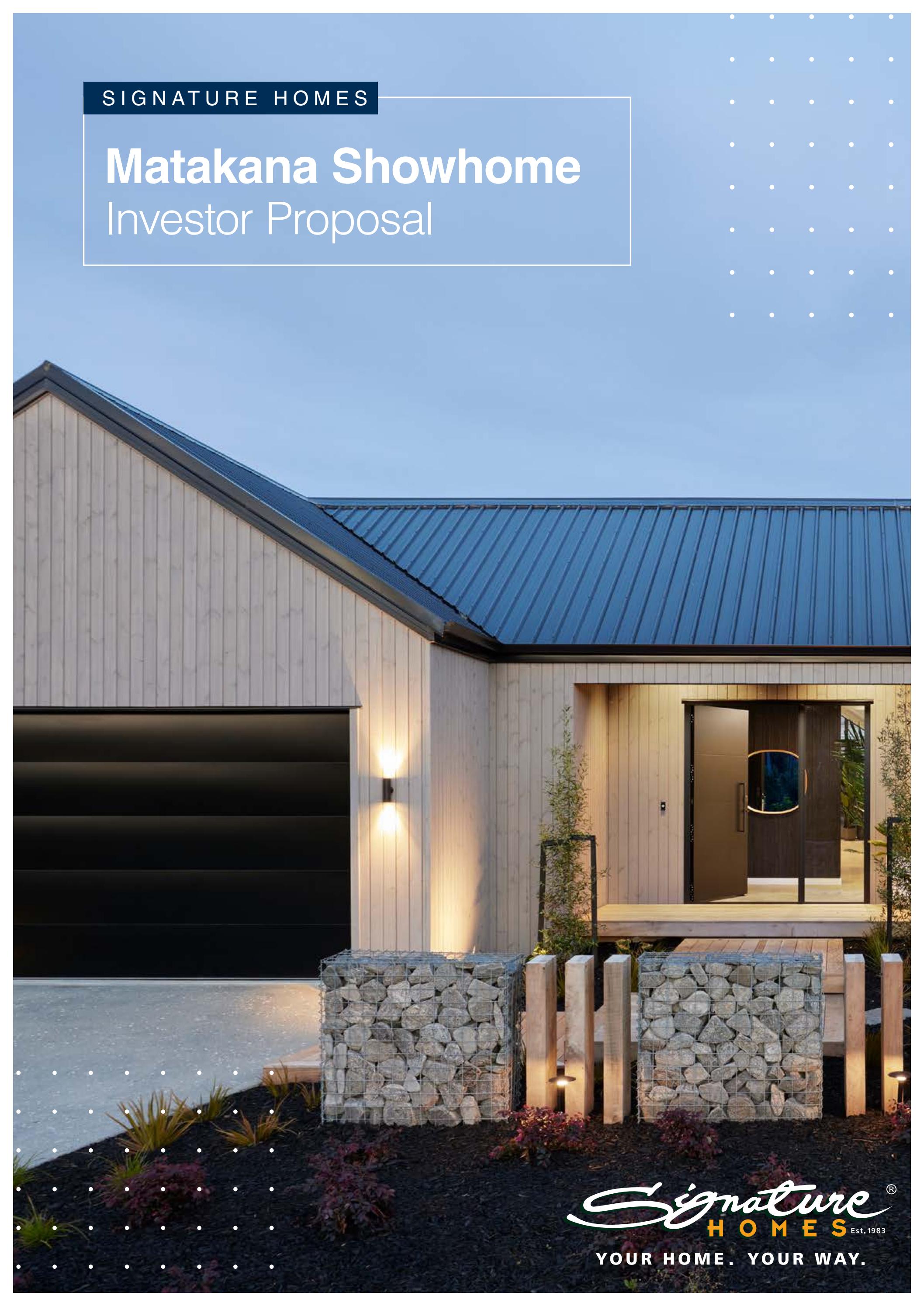Matakana Showhome Investment Proposal by Signature Homes Ltd Issuu