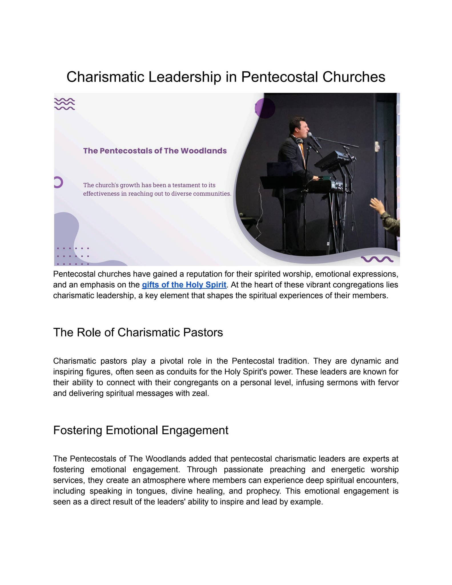 Charismatic Leadership in Pentecostal Churches by The Pentecostals of ...
