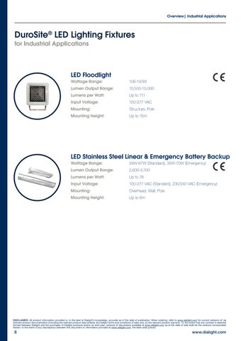 avaliteprojectlighting Dialight LED 灯饰目录 第 8 页
