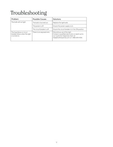 nathanjameshome 灯饰目录 · Leigh 吊灯 Instruction Sheet 第 12 页