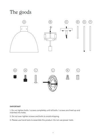 nathanjameshome 灯饰目录 · Leigh 吊灯 Instruction Sheet 第 4 页