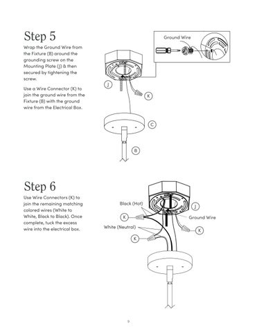 nathanjameshome 灯饰目录 · Leigh 吊灯 Instruction Sheet 第 9 页