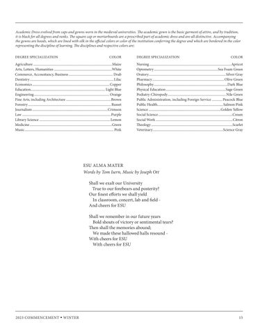 Emporia State University - 冬季 2023 Commencement 第 15 页