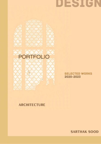 ARCHITECTURAL PORTFOLIO | SARTHAK SOOD | NIT HAMIRPUR by 014 SARTHAK ...